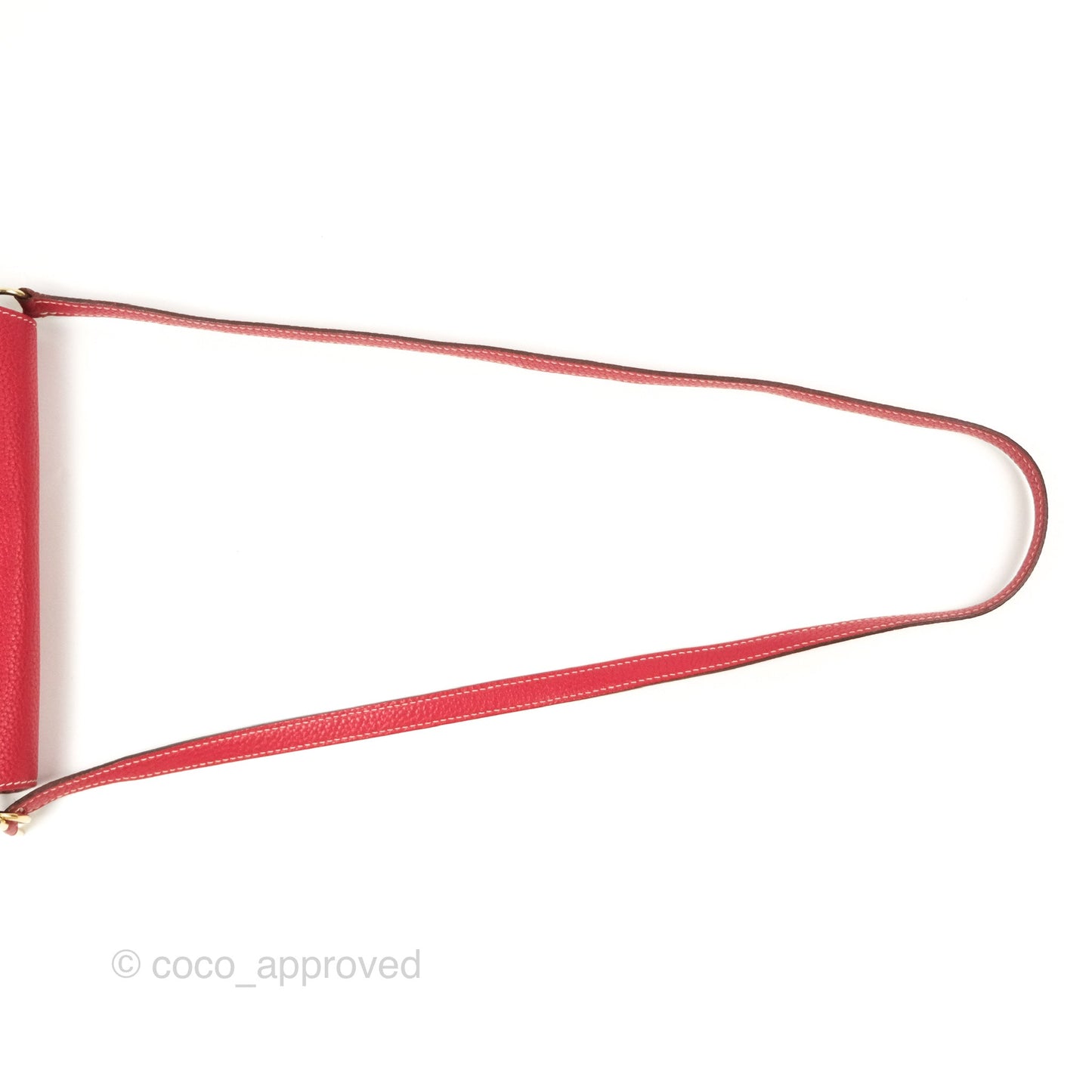 Hermès Roulis 23 Red Clemence Gold Hardware