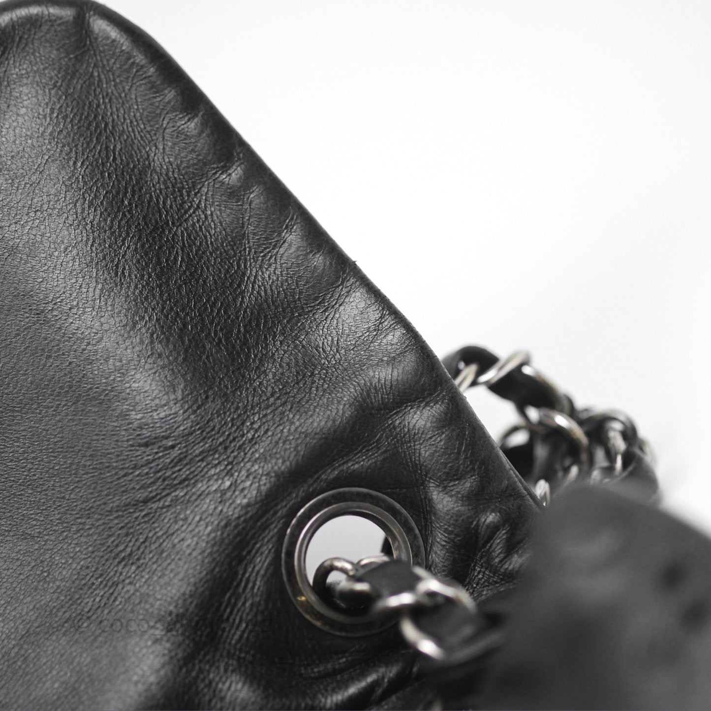 Chanel Embroidered Butterfly Flap Black Lambskin Ruthenium Hardware