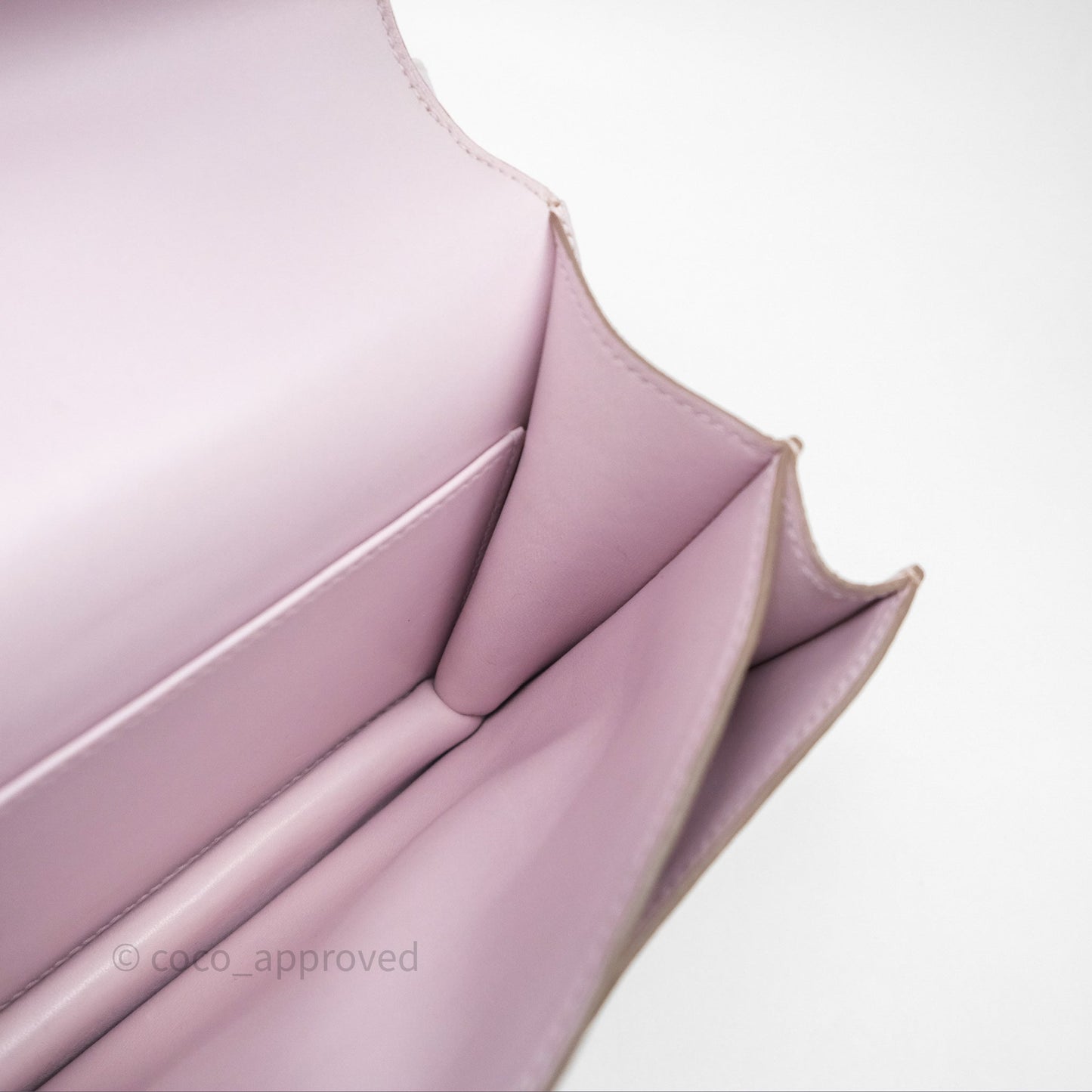 Hermès Constance Mini 18cm Mauve Pale Chevre Mysore Rose Gold Hardware