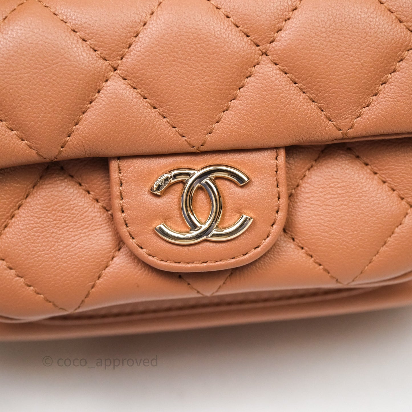 Chanel Small Duma Drawstring Backpack Camel Calfskin
