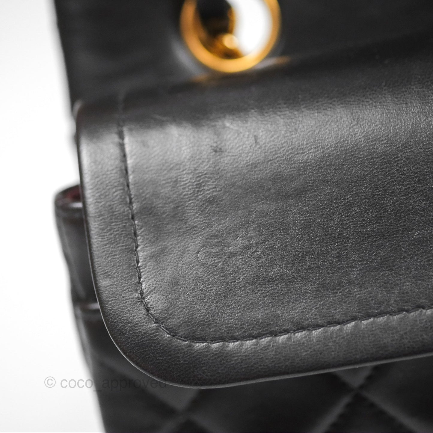 Chanel Classic Vintage Small Flap Black Lambskin 24K Gold Hardware