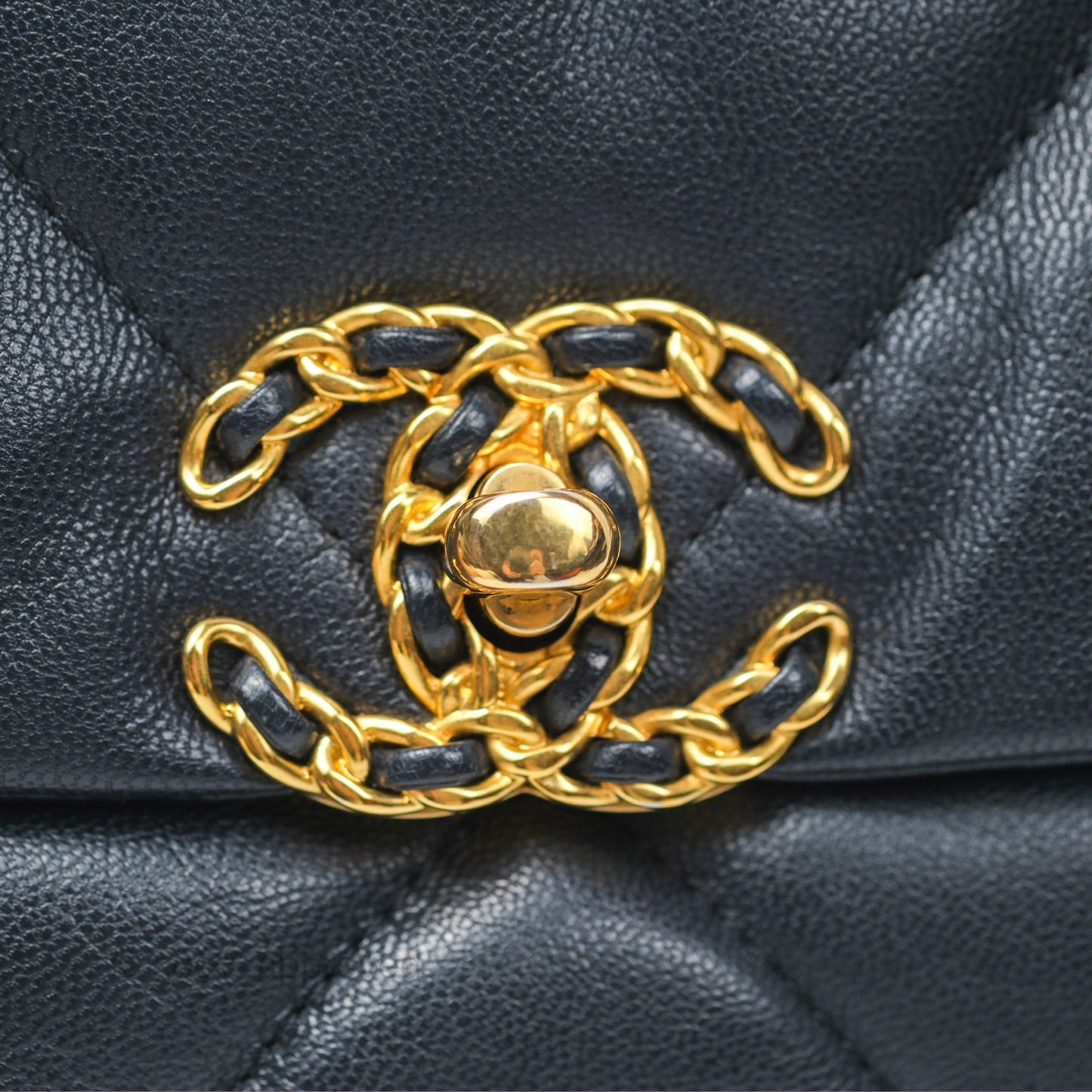 Chanel 19 Small Navy Goatskin Mixed Hardware
