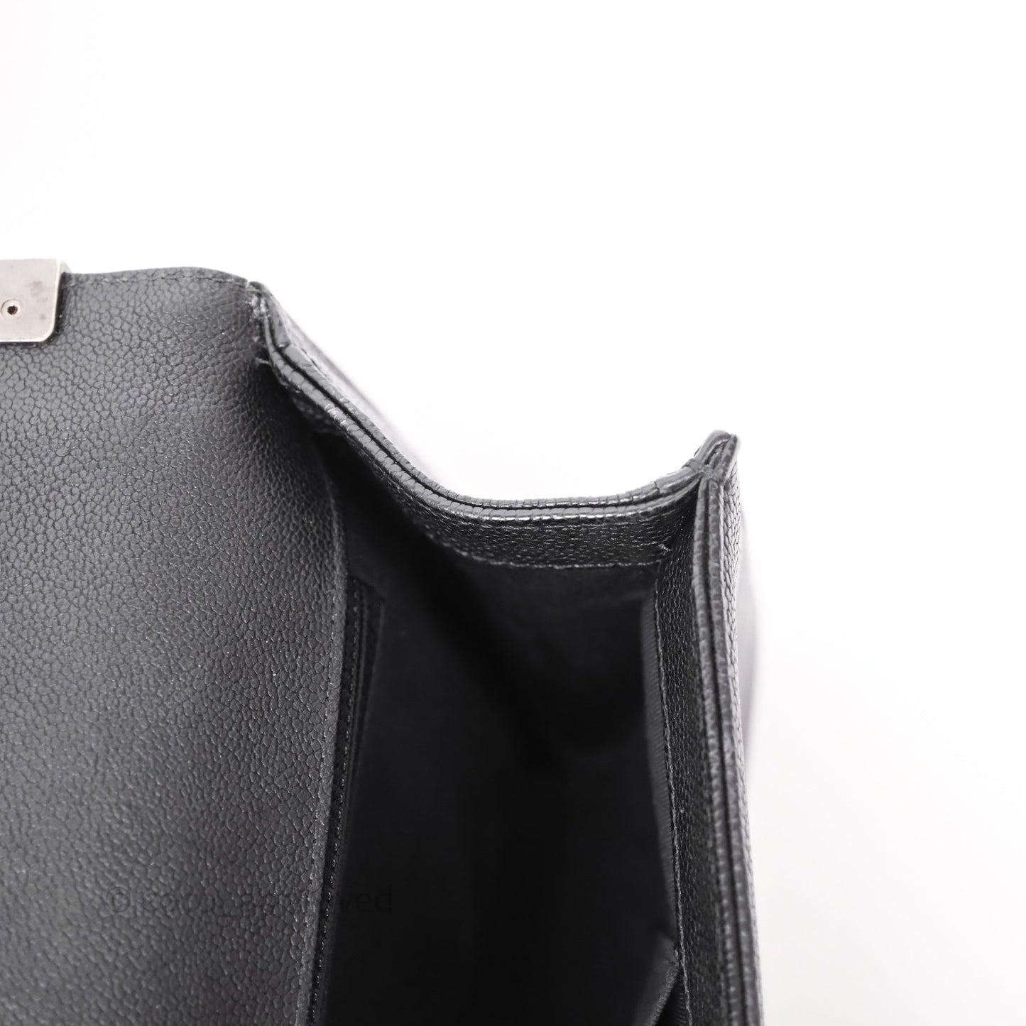 Chanel Quilted New Medium Boy Black Caviar Ruthenium Hardware