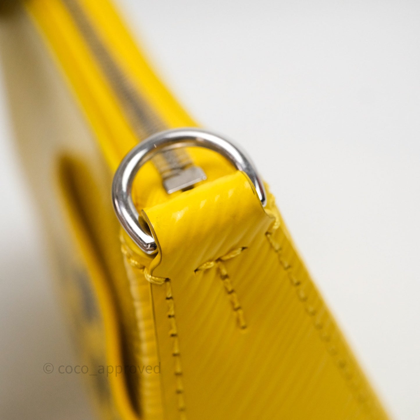 Louis Vuitton x Yayoi Kusama Epi Marellini Bag Infinity Dots Yellow Silver Hardware
