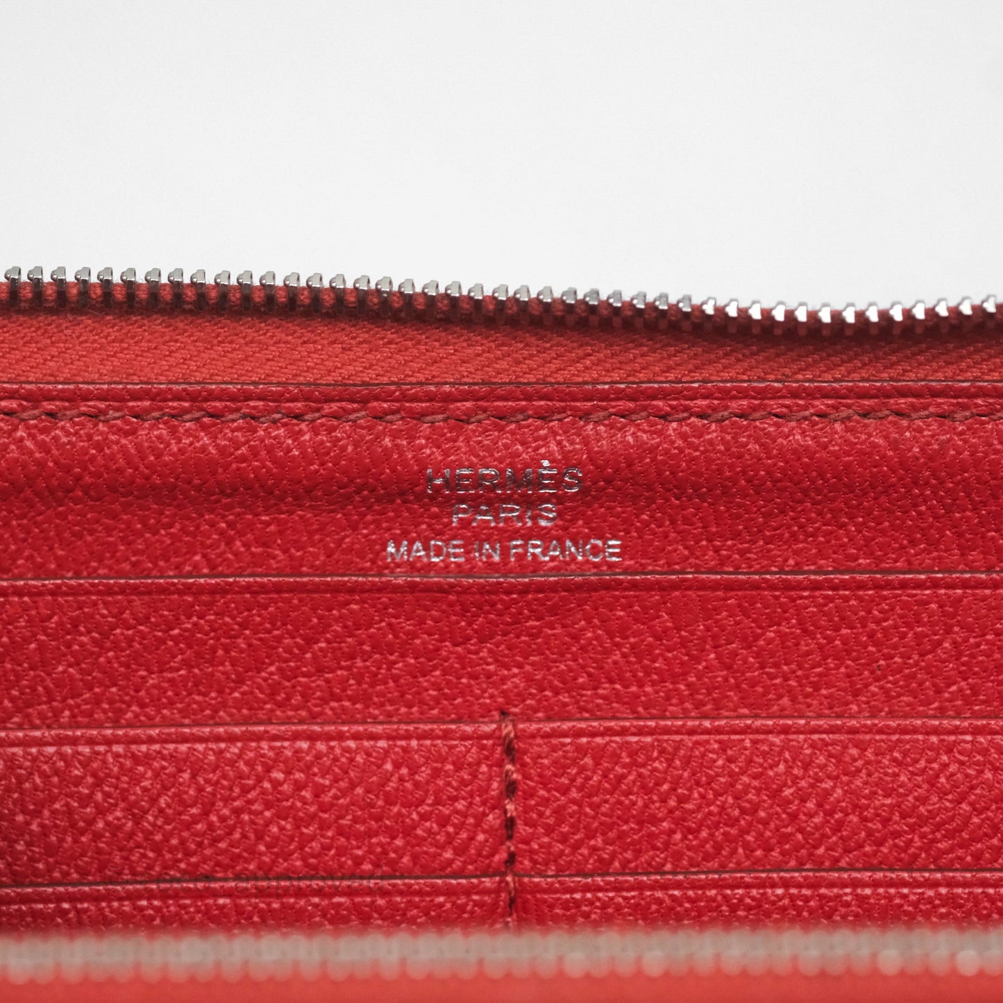 Hermès Azap Wallet Red Alligator Palladium Hardware