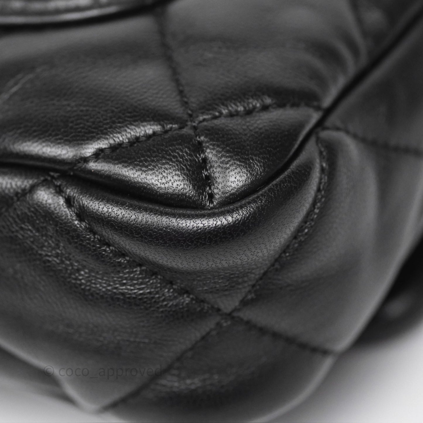 Chanel Small Funky Town Black Lambskin Aged Gold Hardware