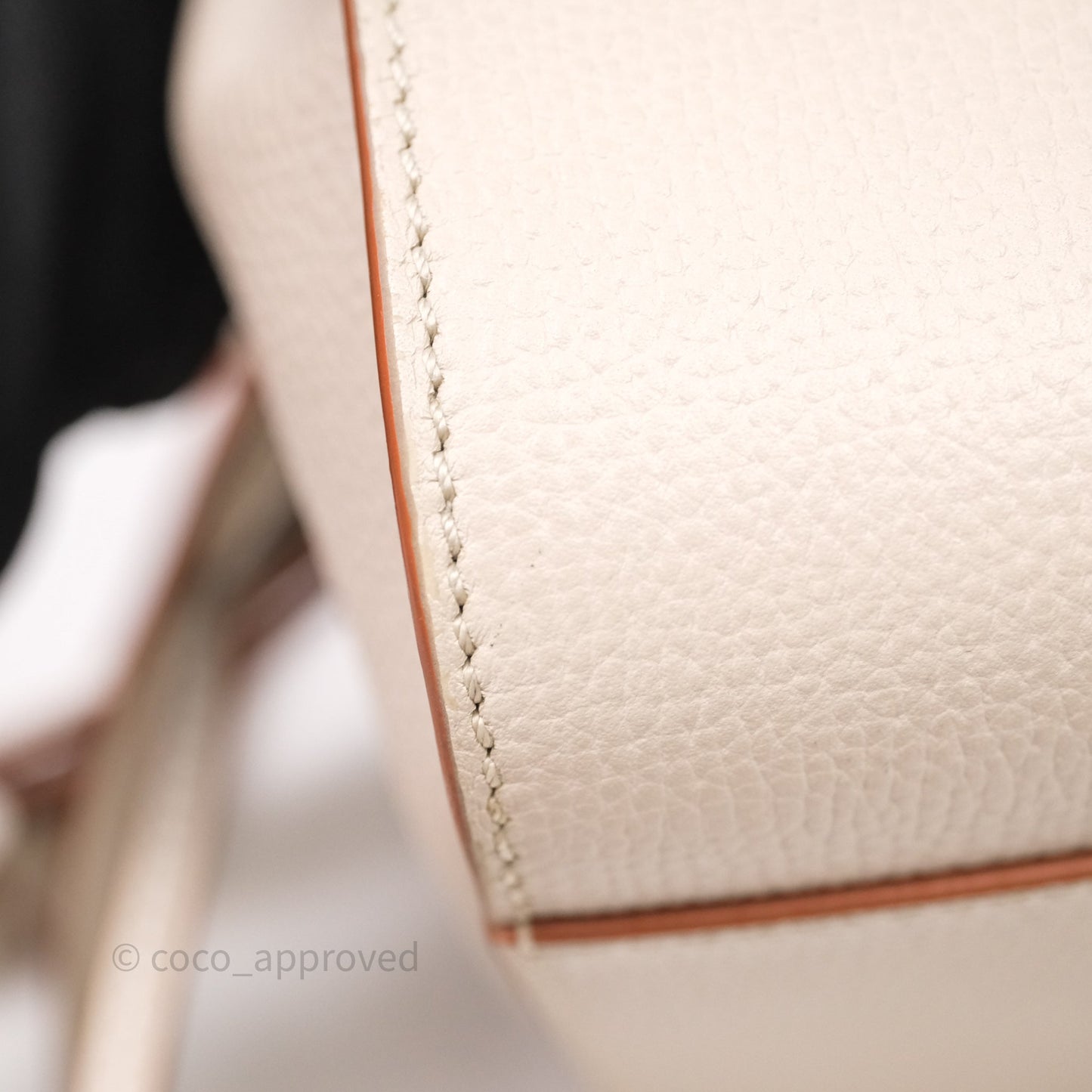 Loewe Mini Hammock Drawstring Light Ghost Calfskin