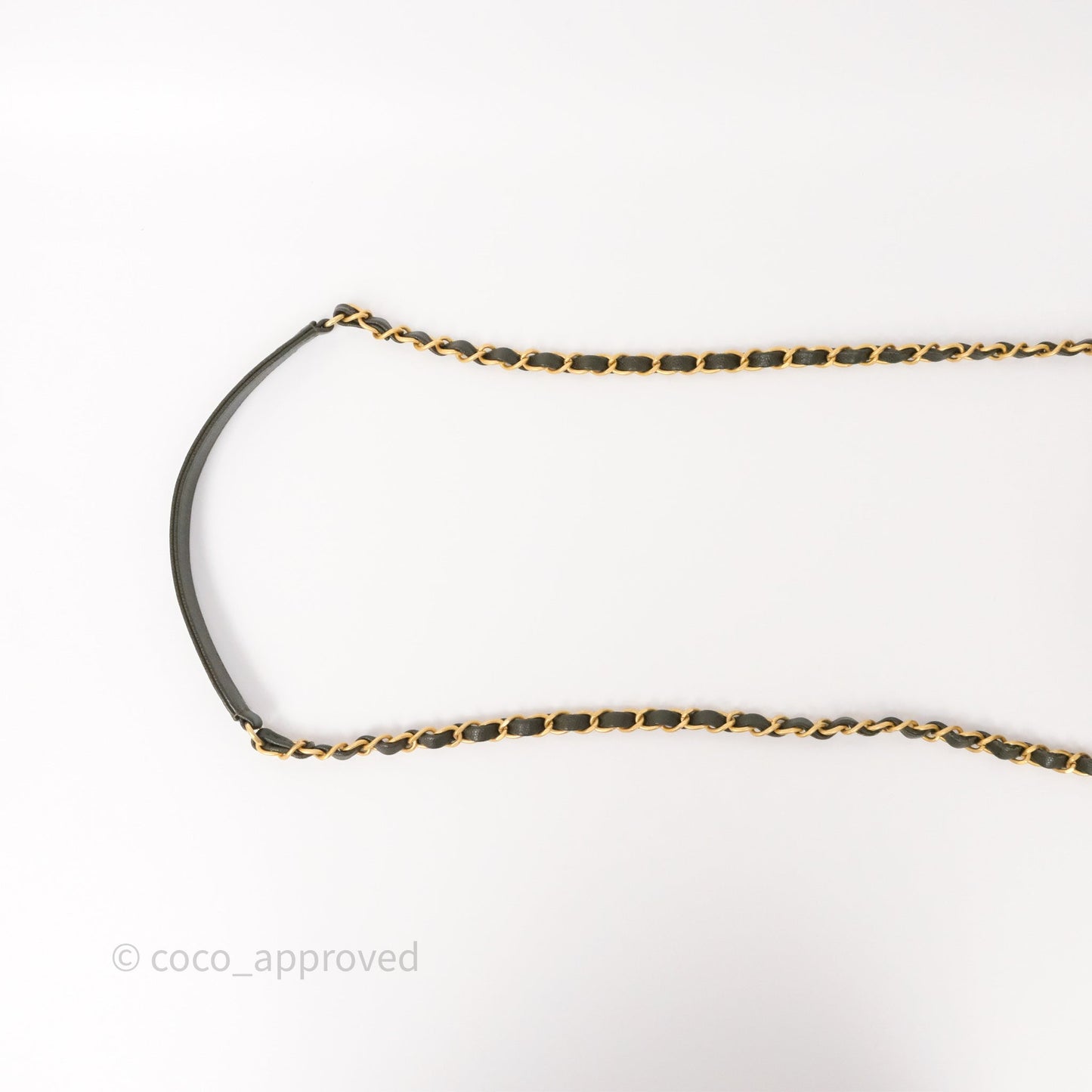 Chanel School Memory Top Handle Flap Army Green Caviar Aged Gold Hardware