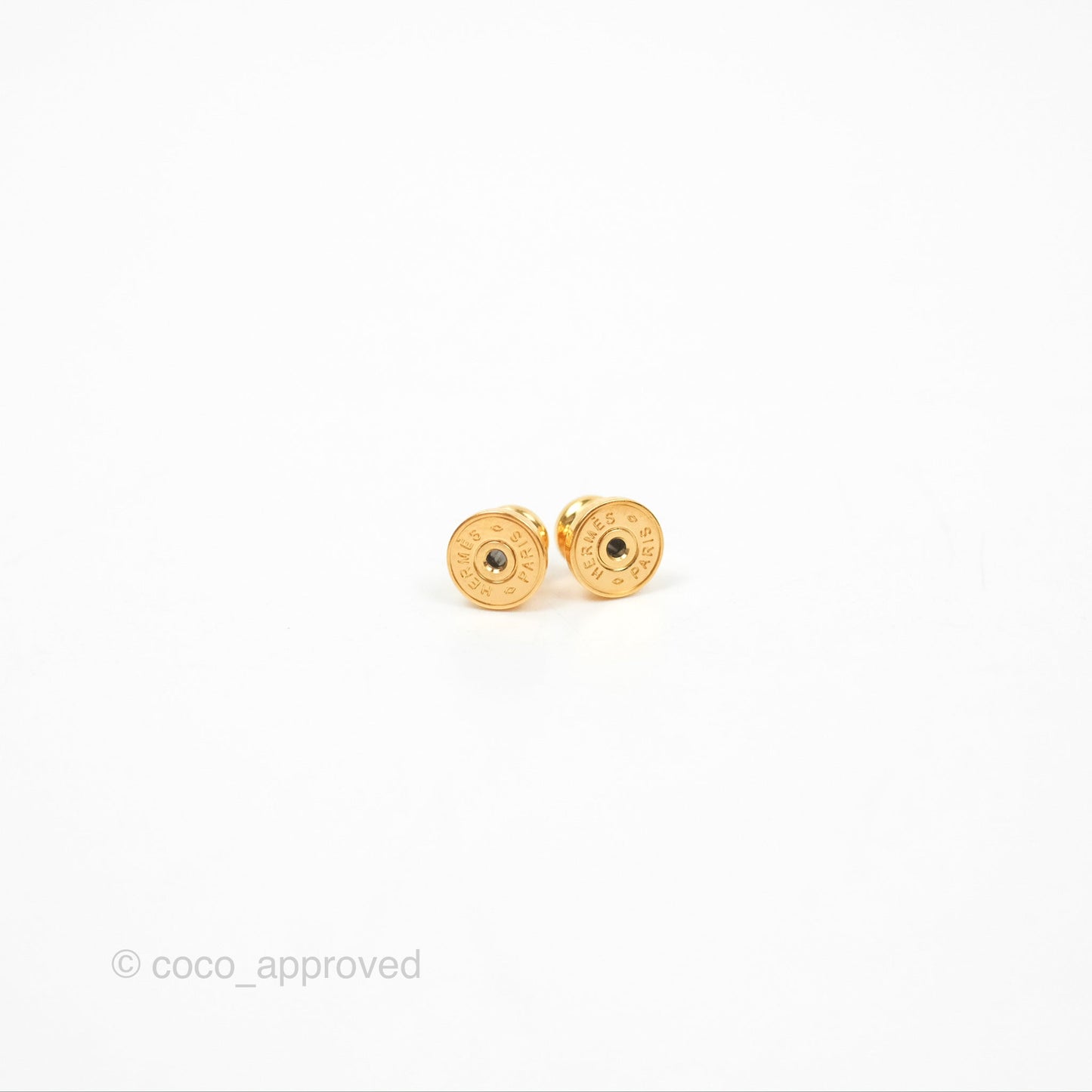 Hermès Olympe Earrings Gold Gold Hardware