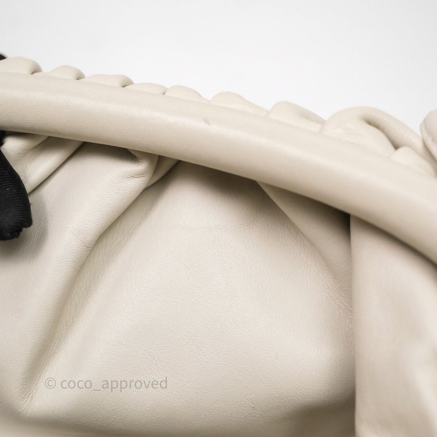 Bottega Veneta The Mini Pouch Ivory Calfskin