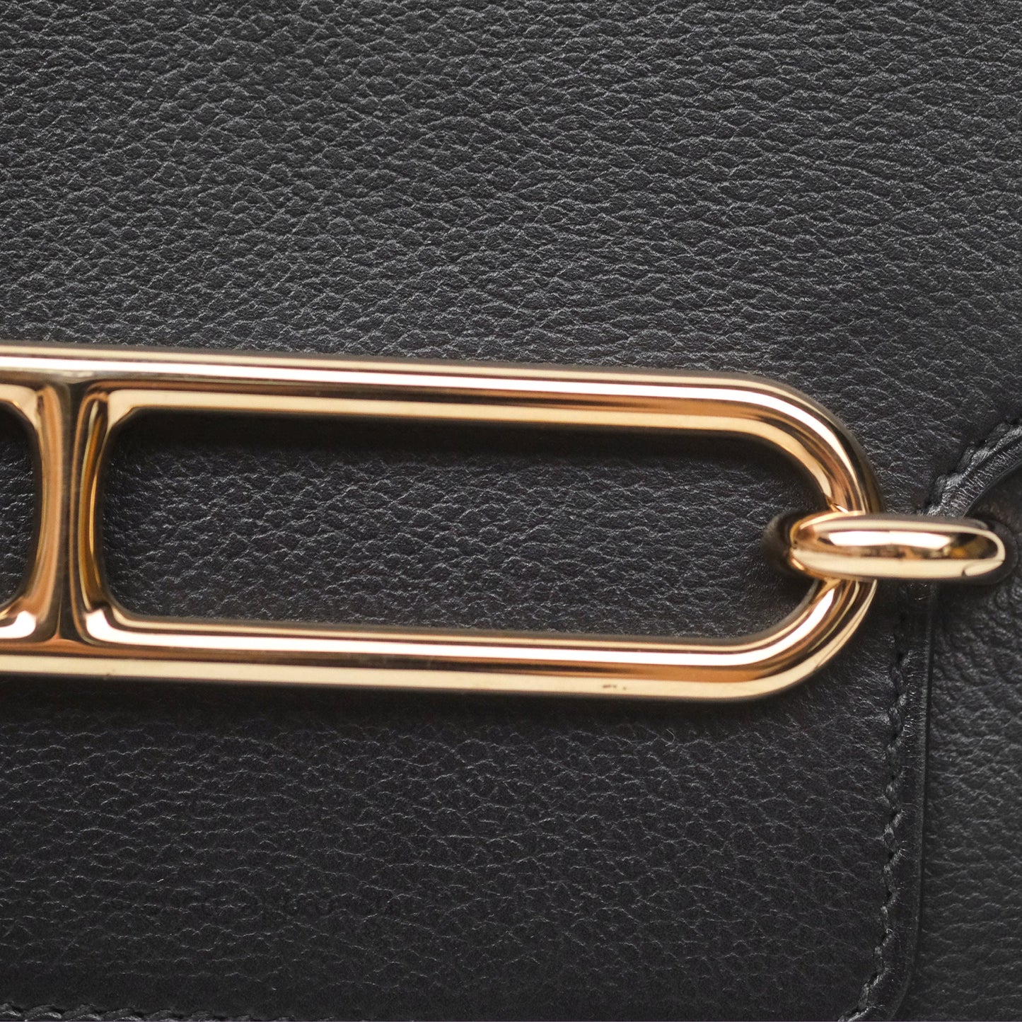 Hermès Roulis Mini 18 Black Noir 89 Veau Evergrain Permabrass Hardware