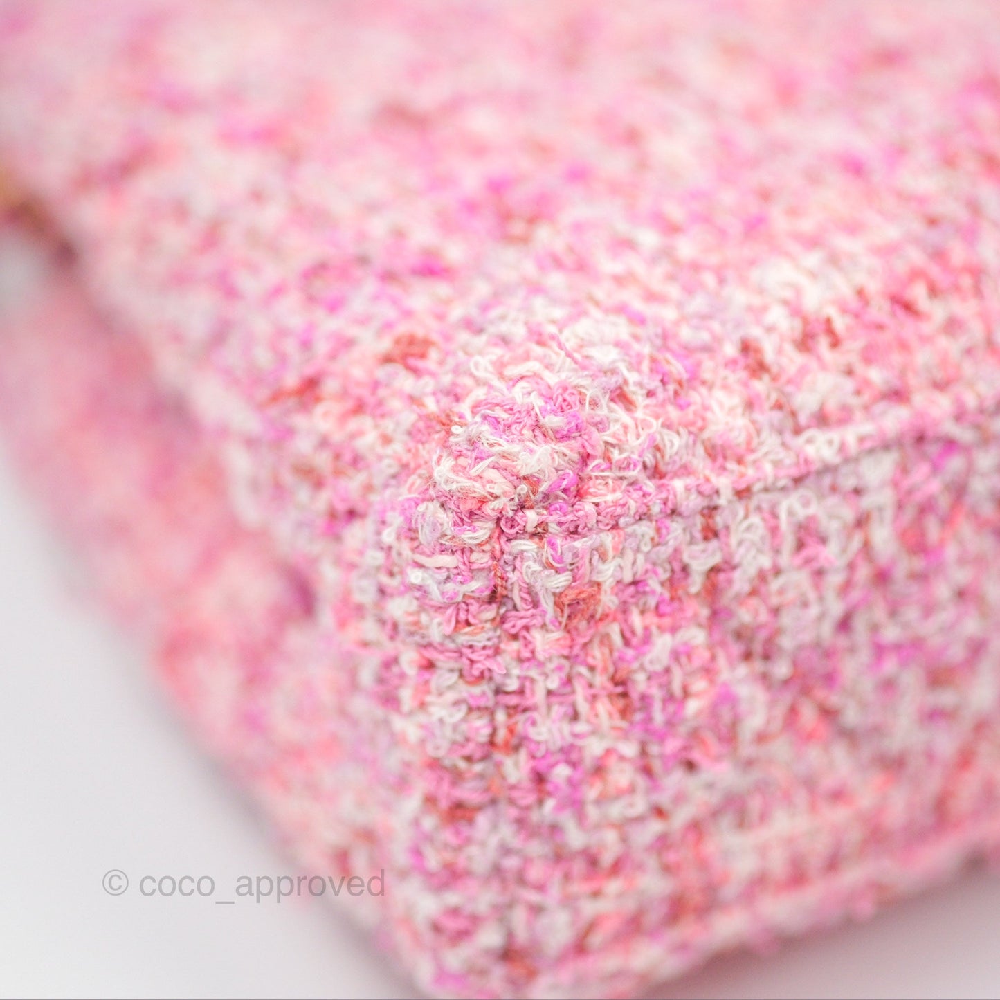 Chanel Kelly Bag Pink Tweed Aged Gold Hardware
