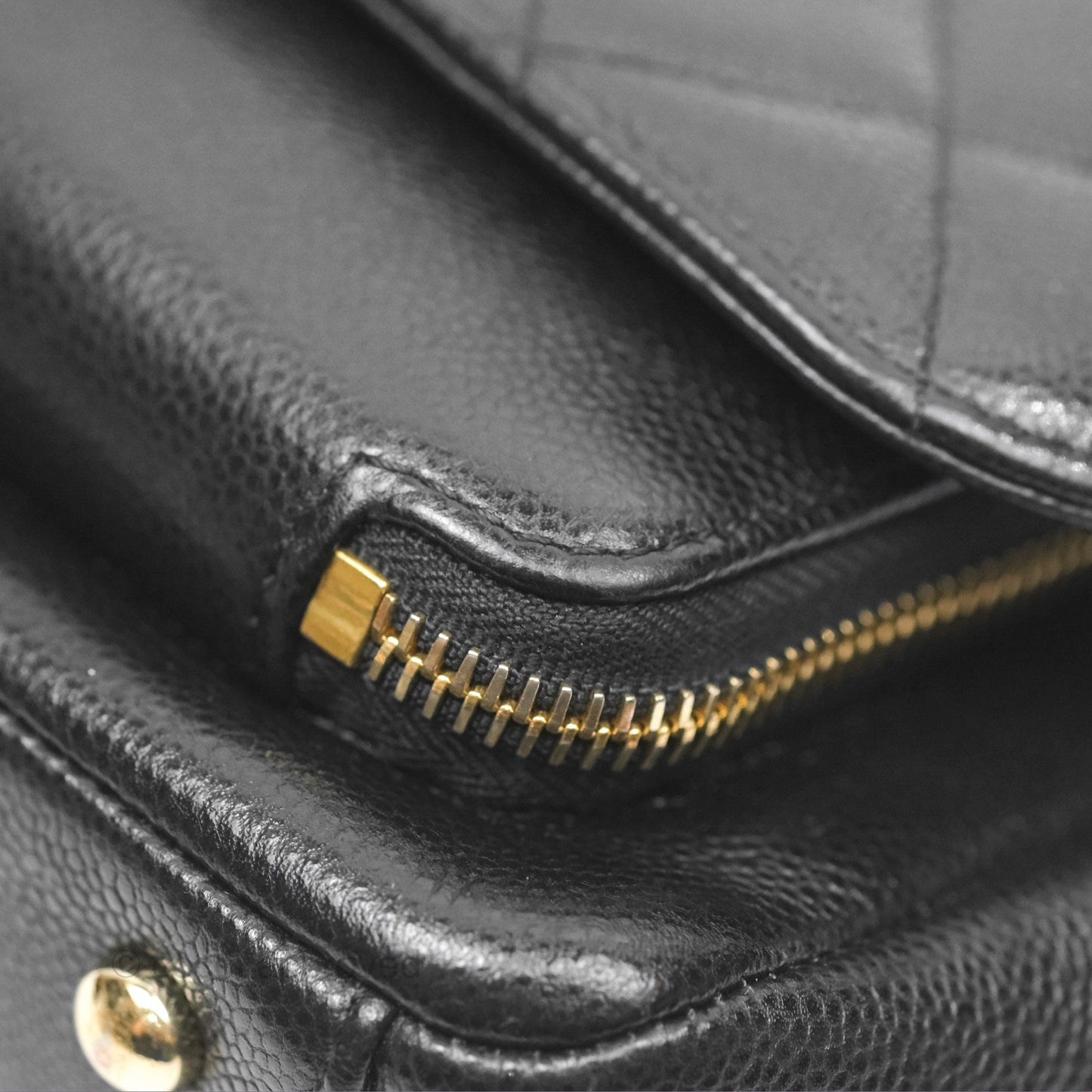 Chanel Quilted Small Business Affinity Flap Black Caviar Gold Hardware