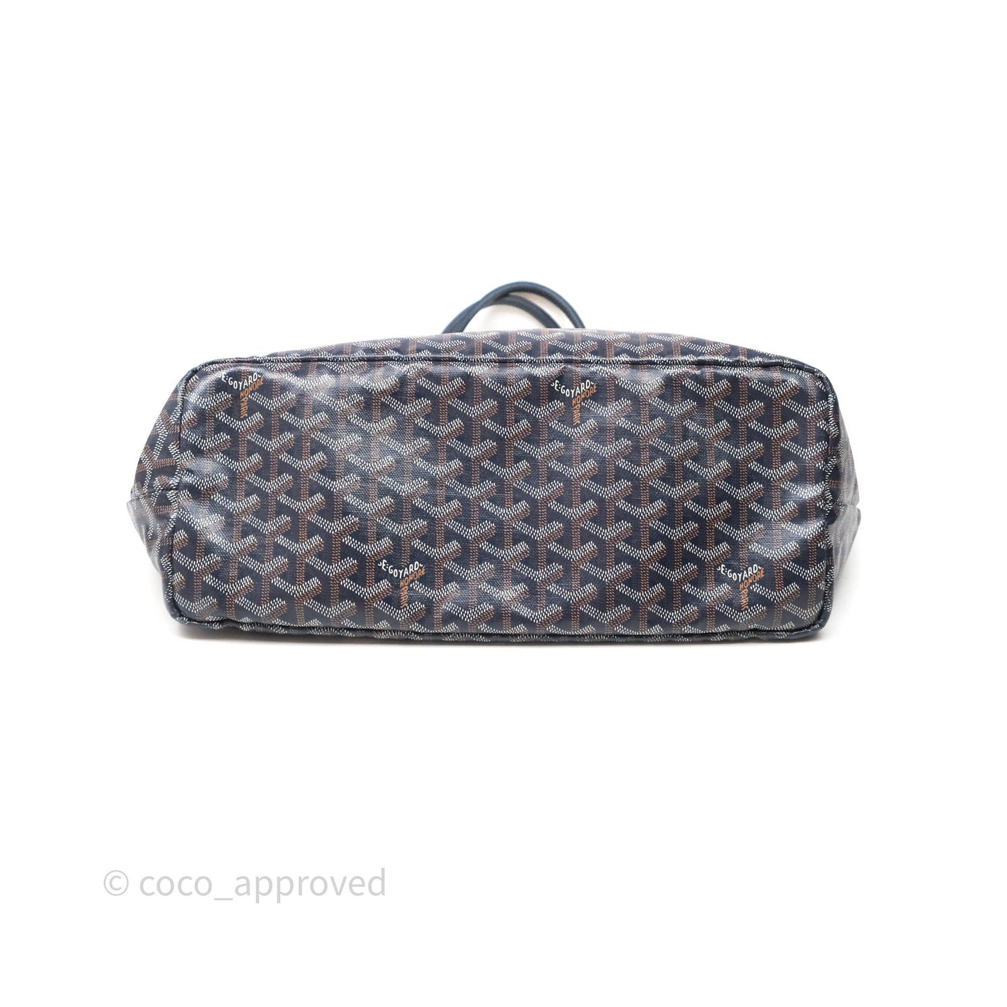 Goyard St. Louis Tote PM Navy/Tan