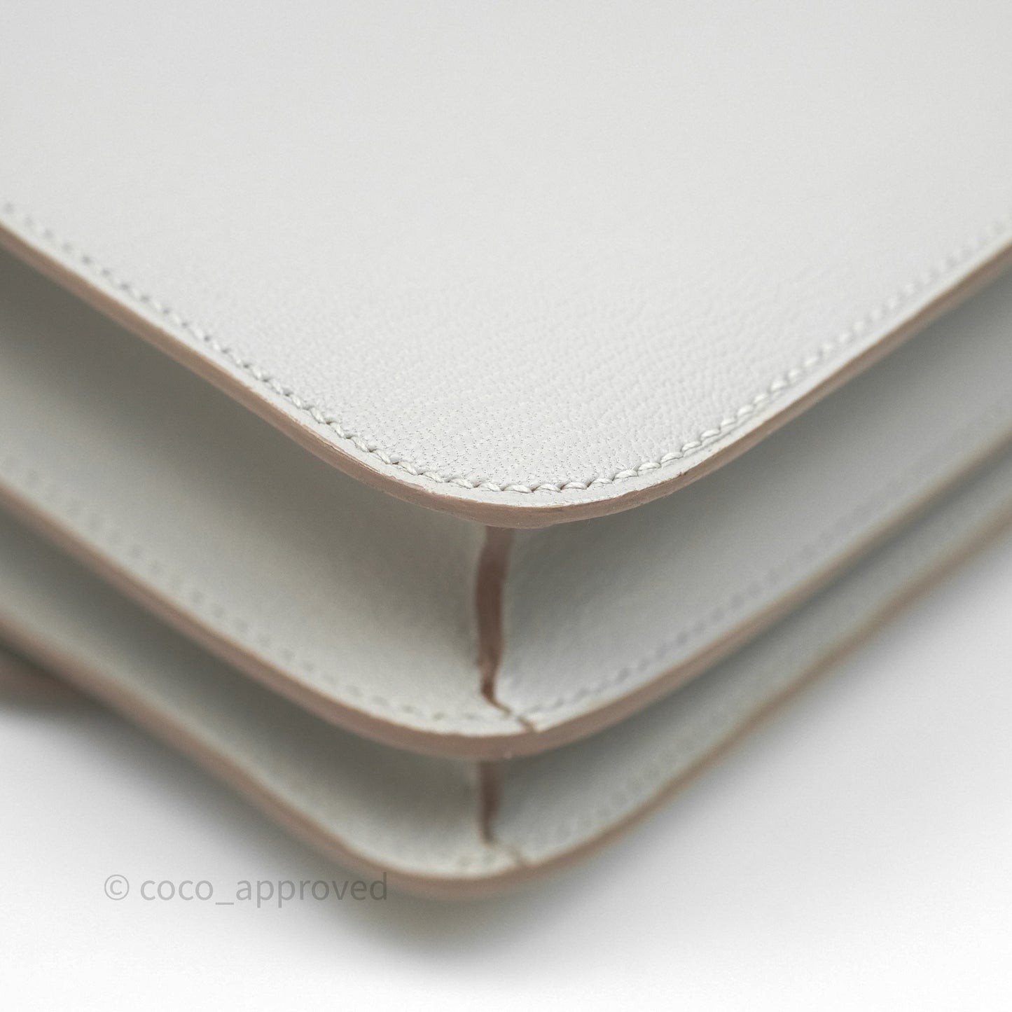 Hermès Constance Mini 18cm Mirror Gris Perle 80 Chevre Mysore Gold Hardware