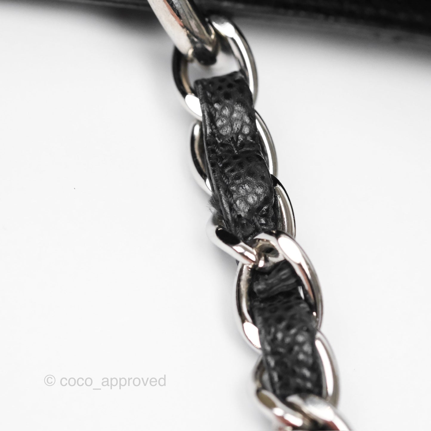 Chanel GST Black Caviar Silver Hardware
