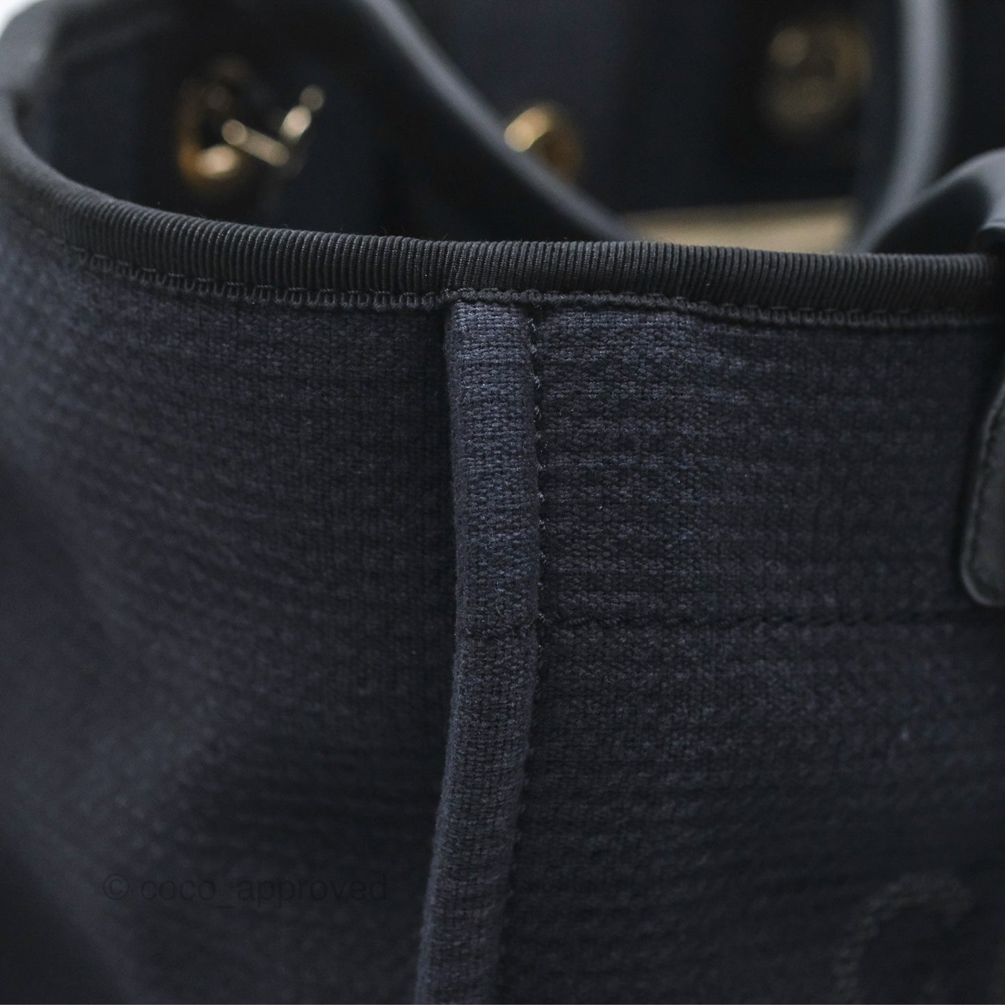 Chanel New Small Deauville Navy Canvas