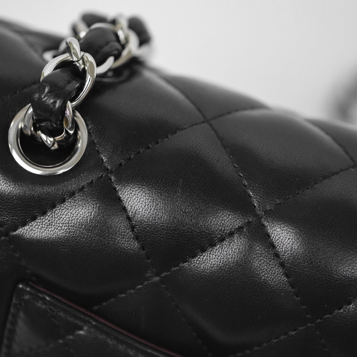 Chanel Jumbo Double Flap Black Lambskin Silver Hardware⁣⁣