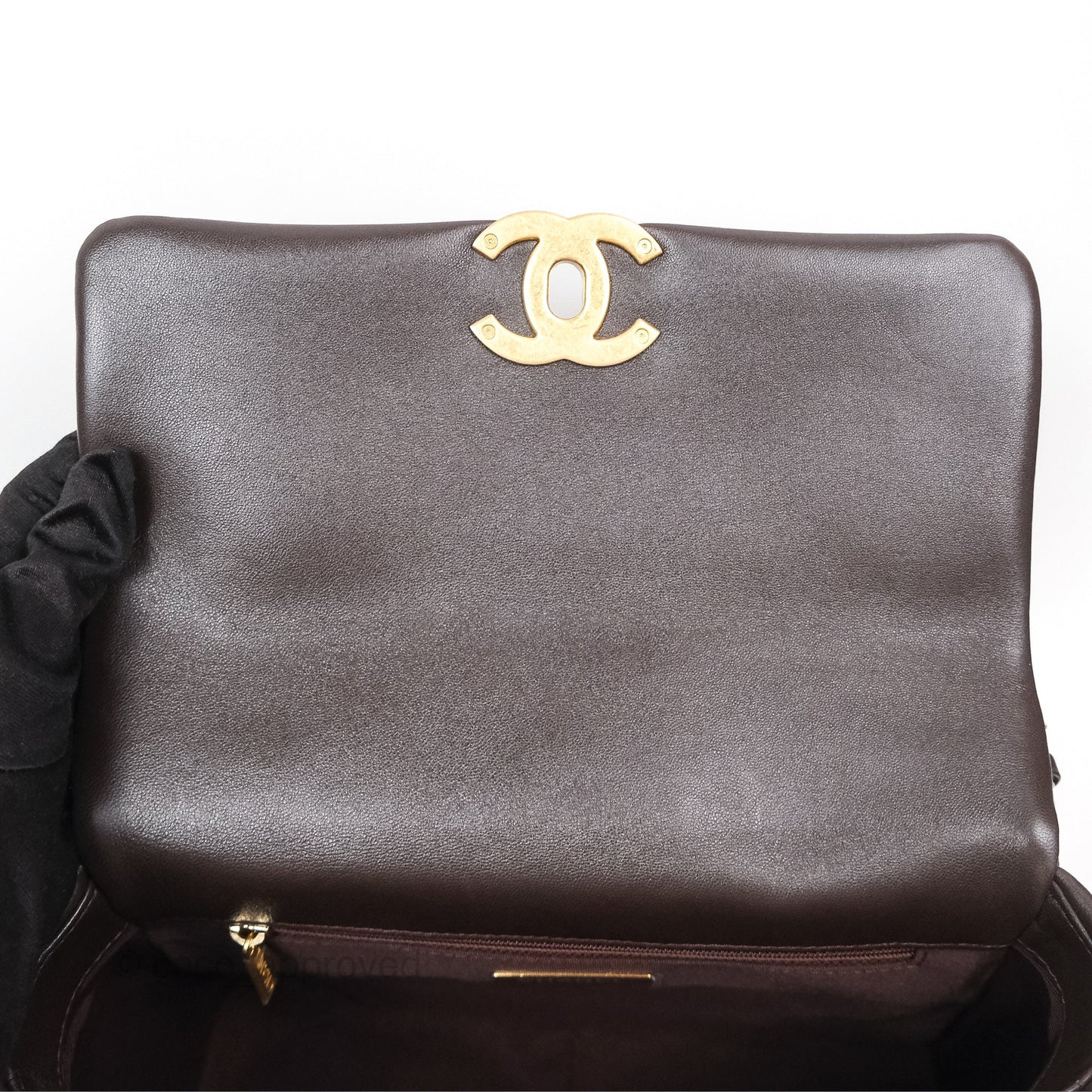 Chanel 19 Small Dark Brown Mixed Hardware