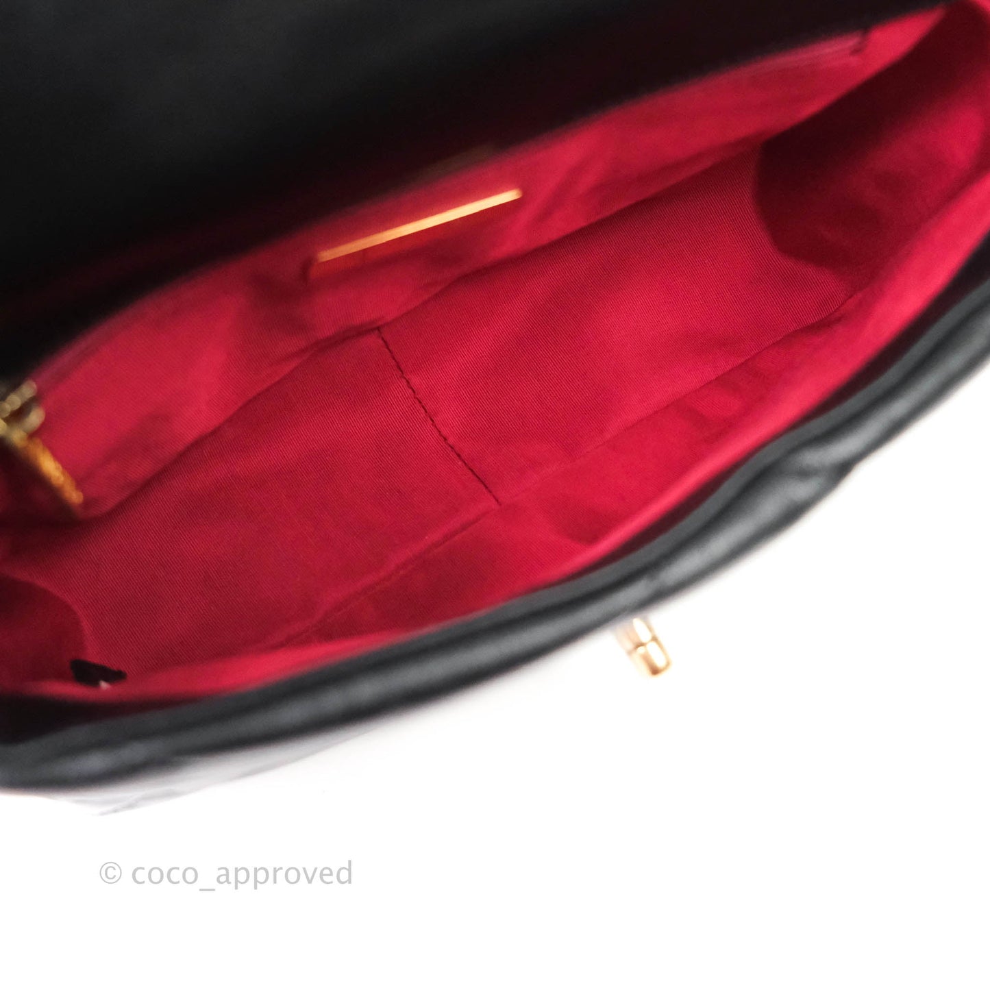 Chanel 19 Small Black Goatskin Mixed Hardware Goatskin