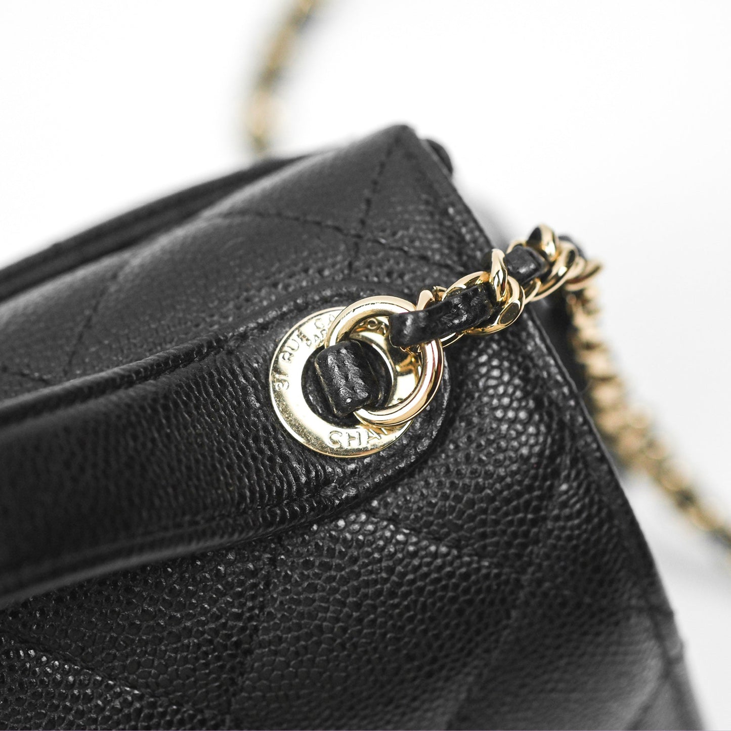 Chanel Quilted Small Business Affinity Flap Black Caviar Gold Hardware