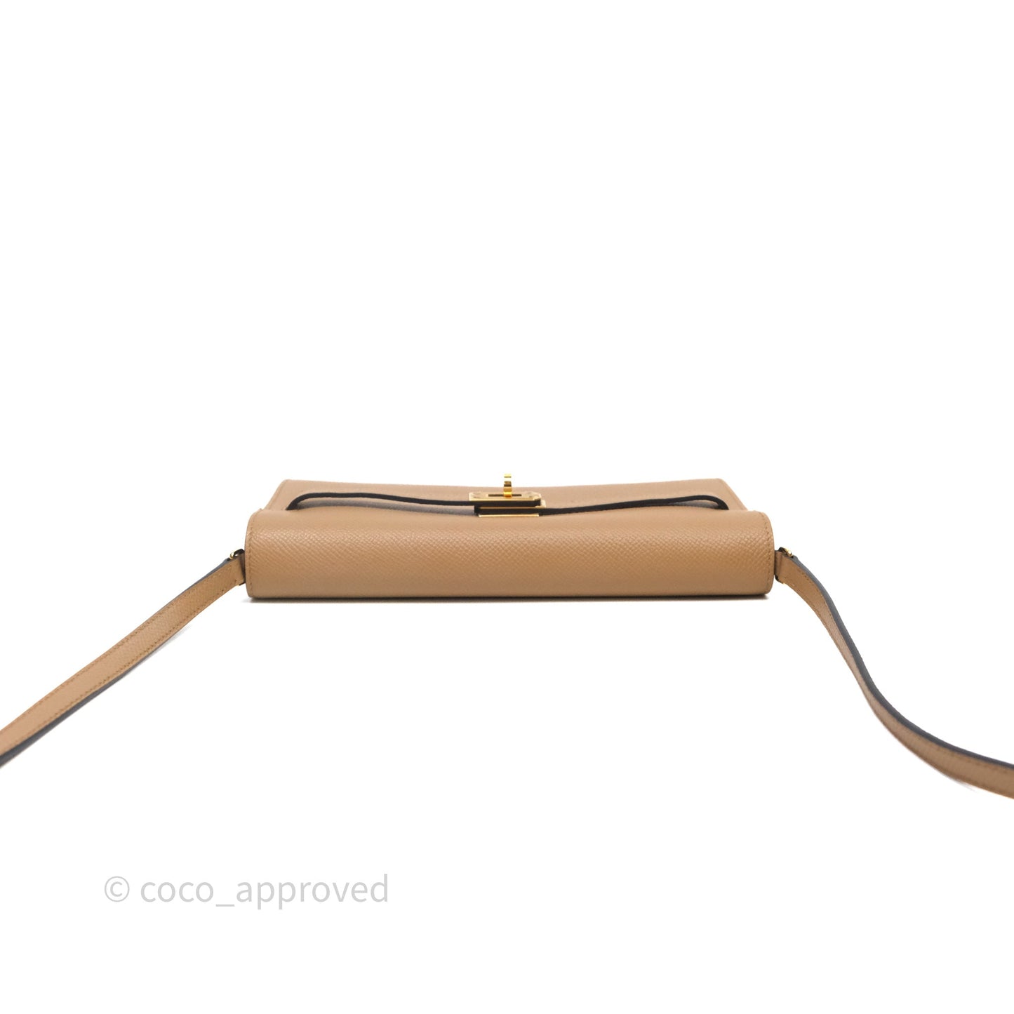 Hermès Kelly To Go Wallet Chai 0M Epsom Gold Hardware