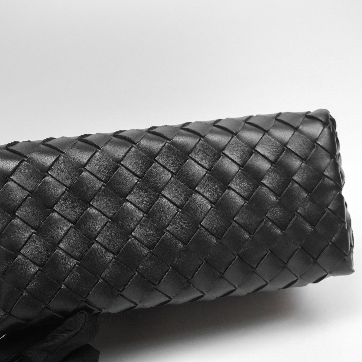 Bottega Veneta Small Andiamo Bag Black Intrecciato Lambskin
