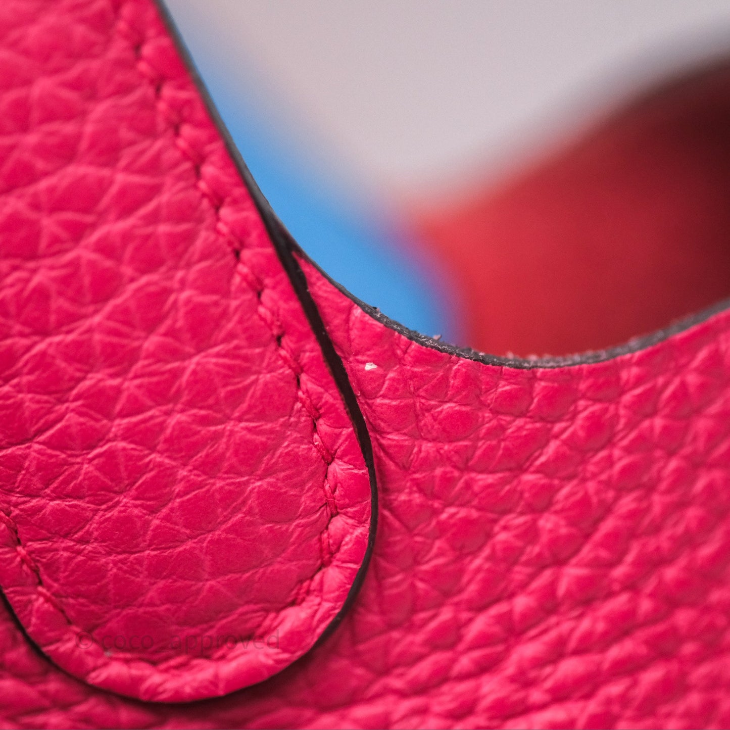 Hermès Picotin 18 Rouge de Coeur S3/ Rose Extrême I6/ Bleu Zanzibar B3 Clemence Palladium Hardware