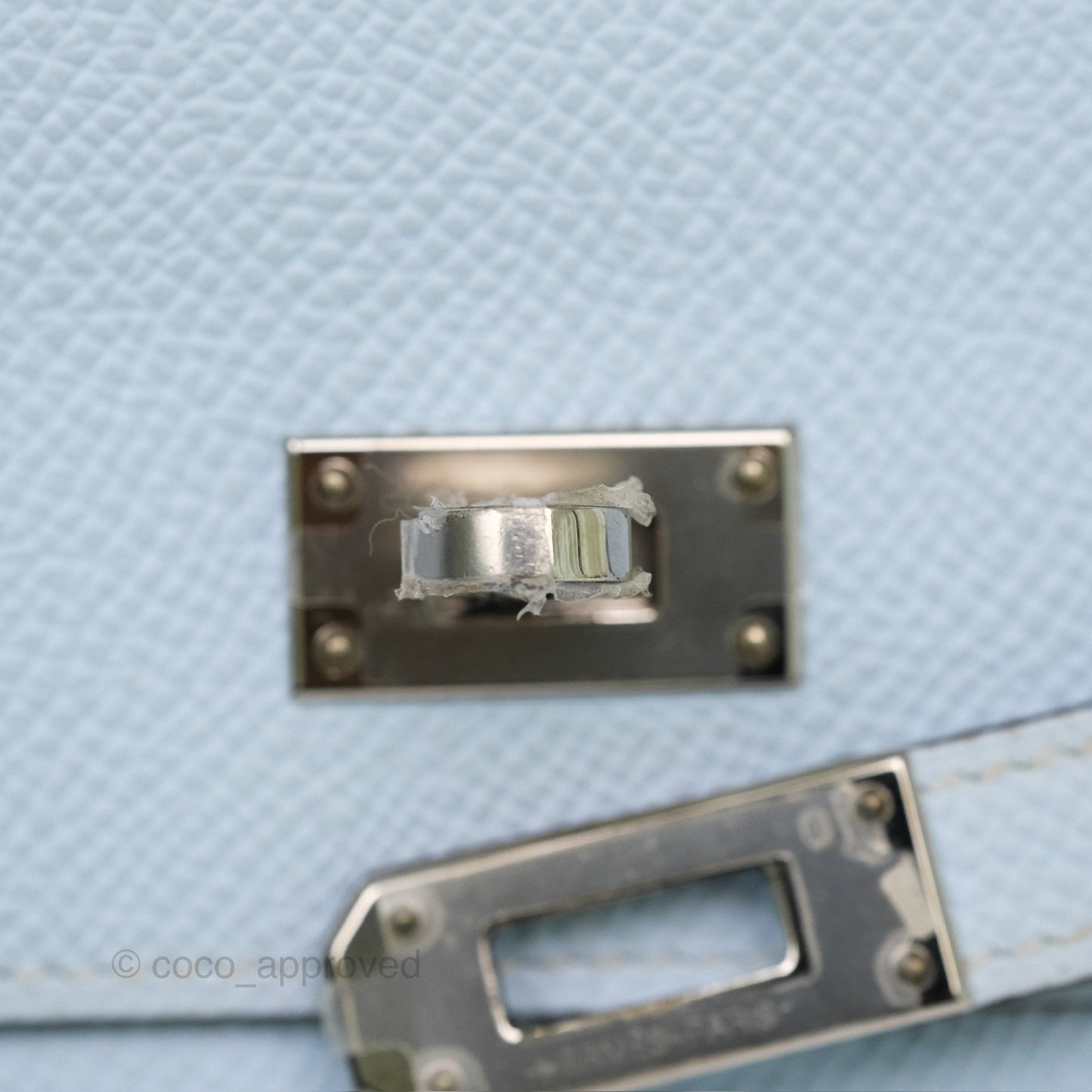 Hermès Kelly To Go Wallet Bleu Brume T0 Epsom Palladium Hardware