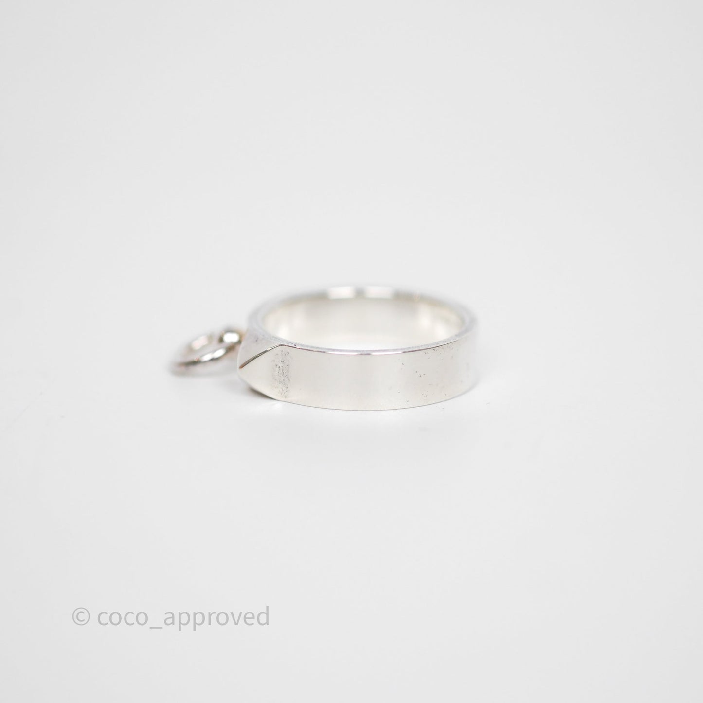 Hermes Collier de Chien Ring PM Sterling Silver Size 53