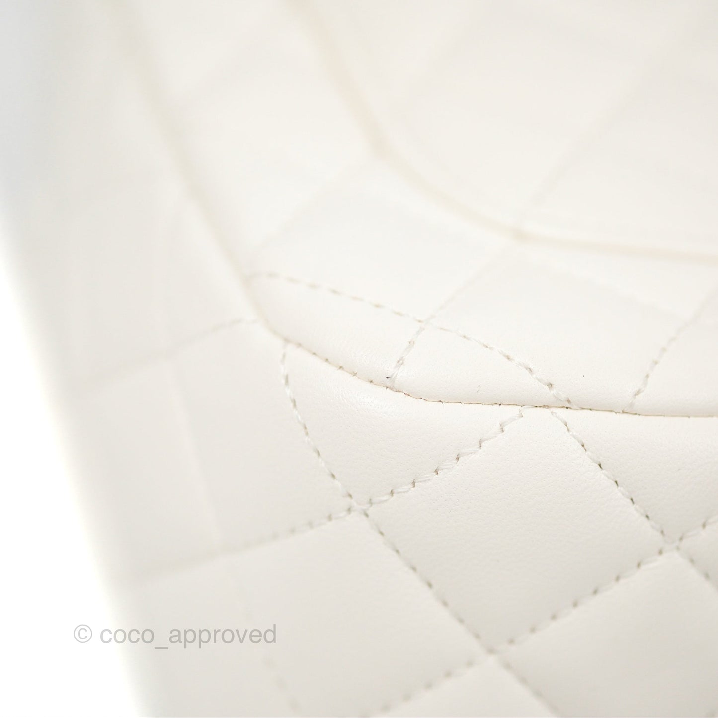 Chanel Mini Flap Bag with Coco Heart Chain White Lambskin Aged Gold Hardware