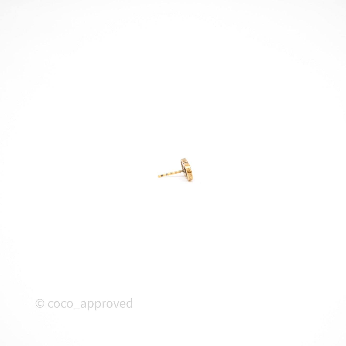 Christian Dior J'Adior Bee Earrings Aged Gold Tone