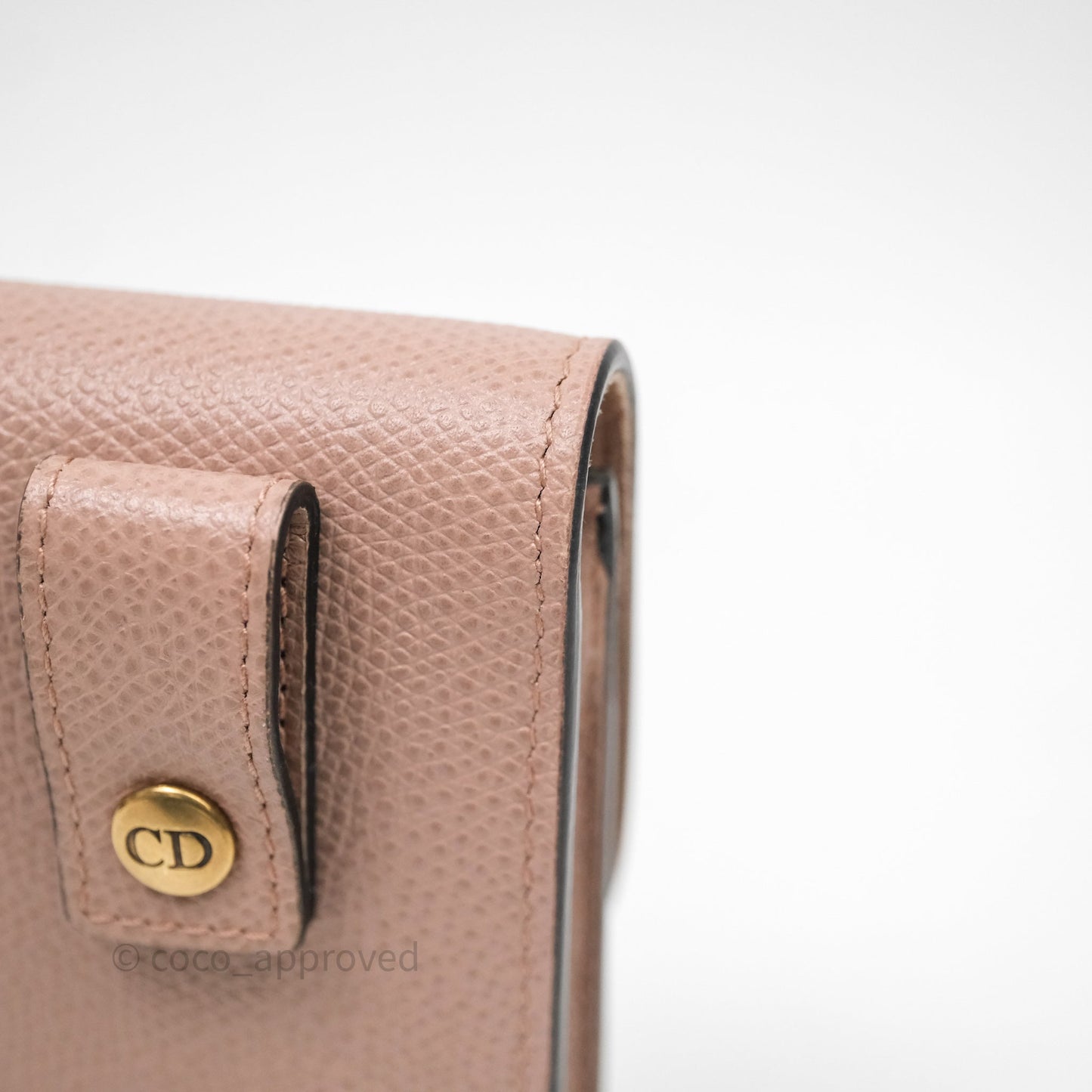 Christian Dior Saddle Belt Pouch Dusty Pink Matte Calfskin Gold Hardware