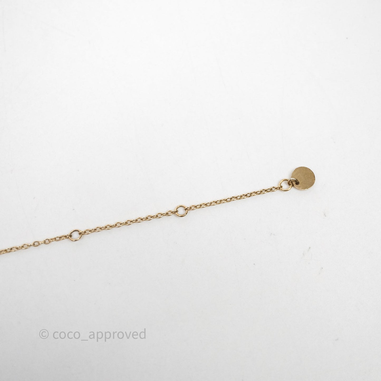 Christian Dior Petit CD Necklace Gold Tone