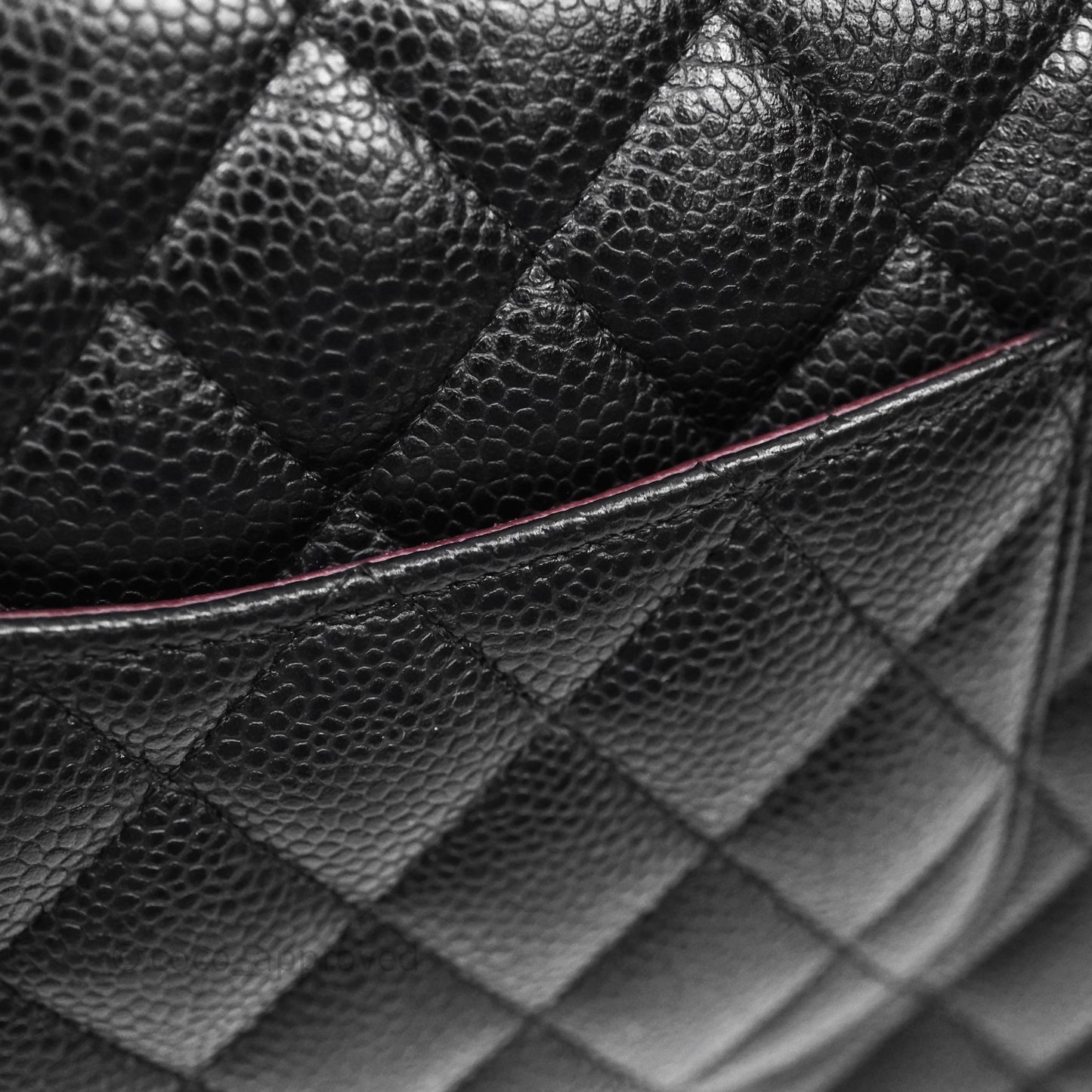 Chanel Classic M/L Medium Flap Quilted Black Caviar Gold Hardware