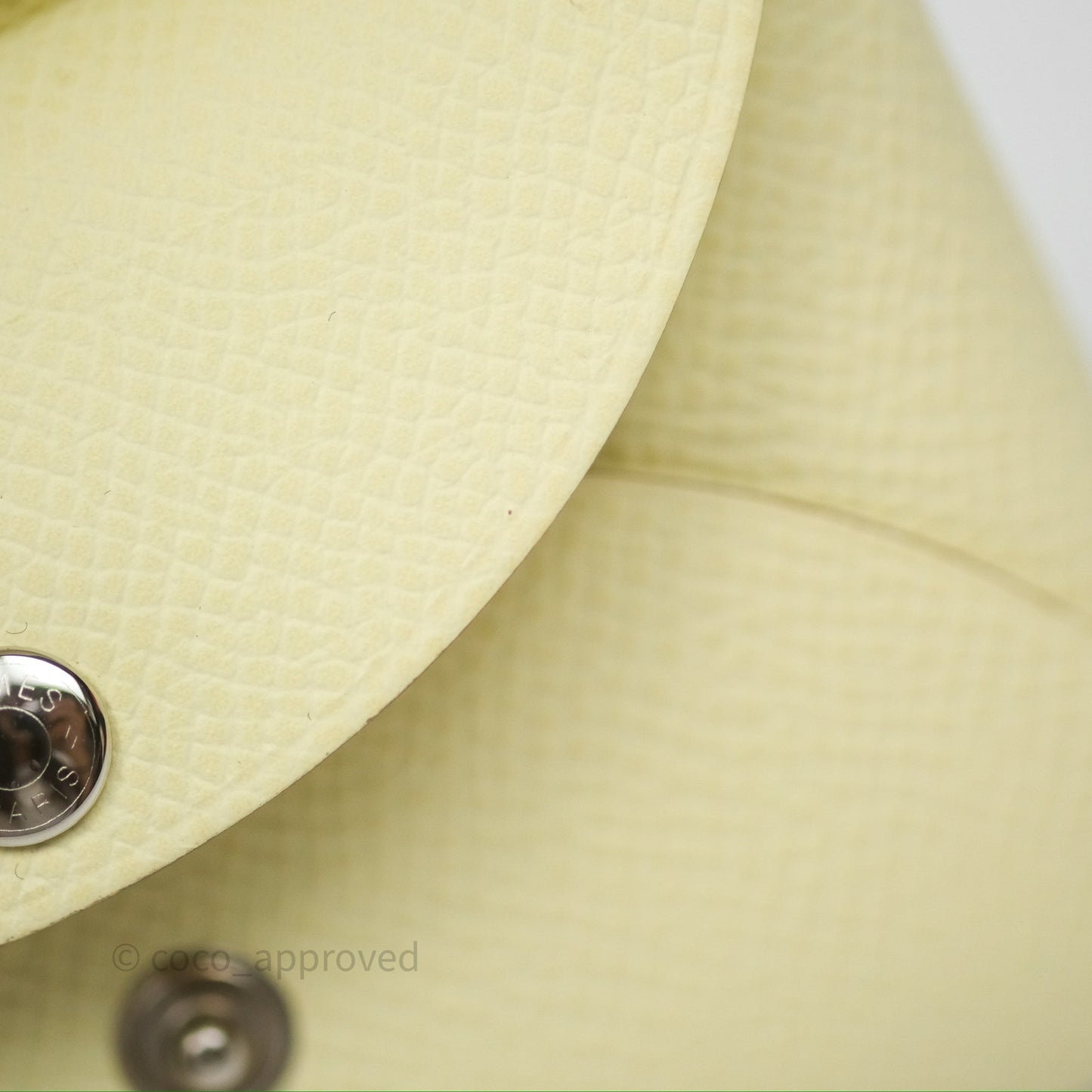 Hermès Calvi Card Holder Jaune Milton I8 Epsom