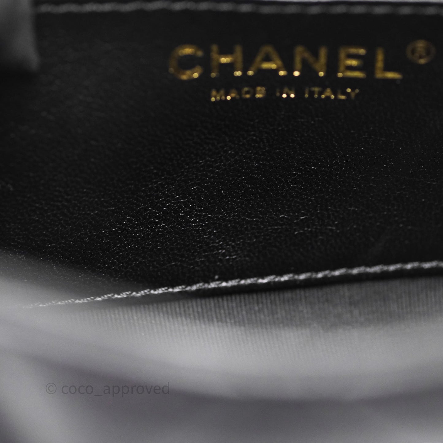 Chanel Small Funky Town Black Lambskin Aged Gold Hardware