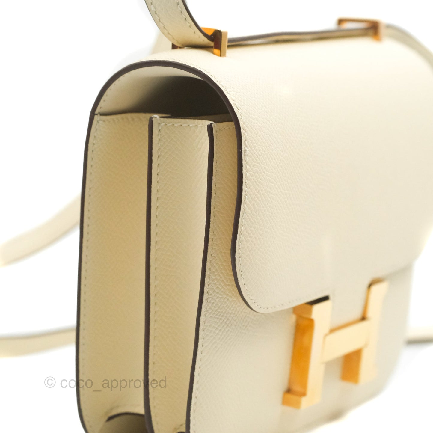Hermès Constance Mini 18cm Nata Epsom Rose Gold Hardware