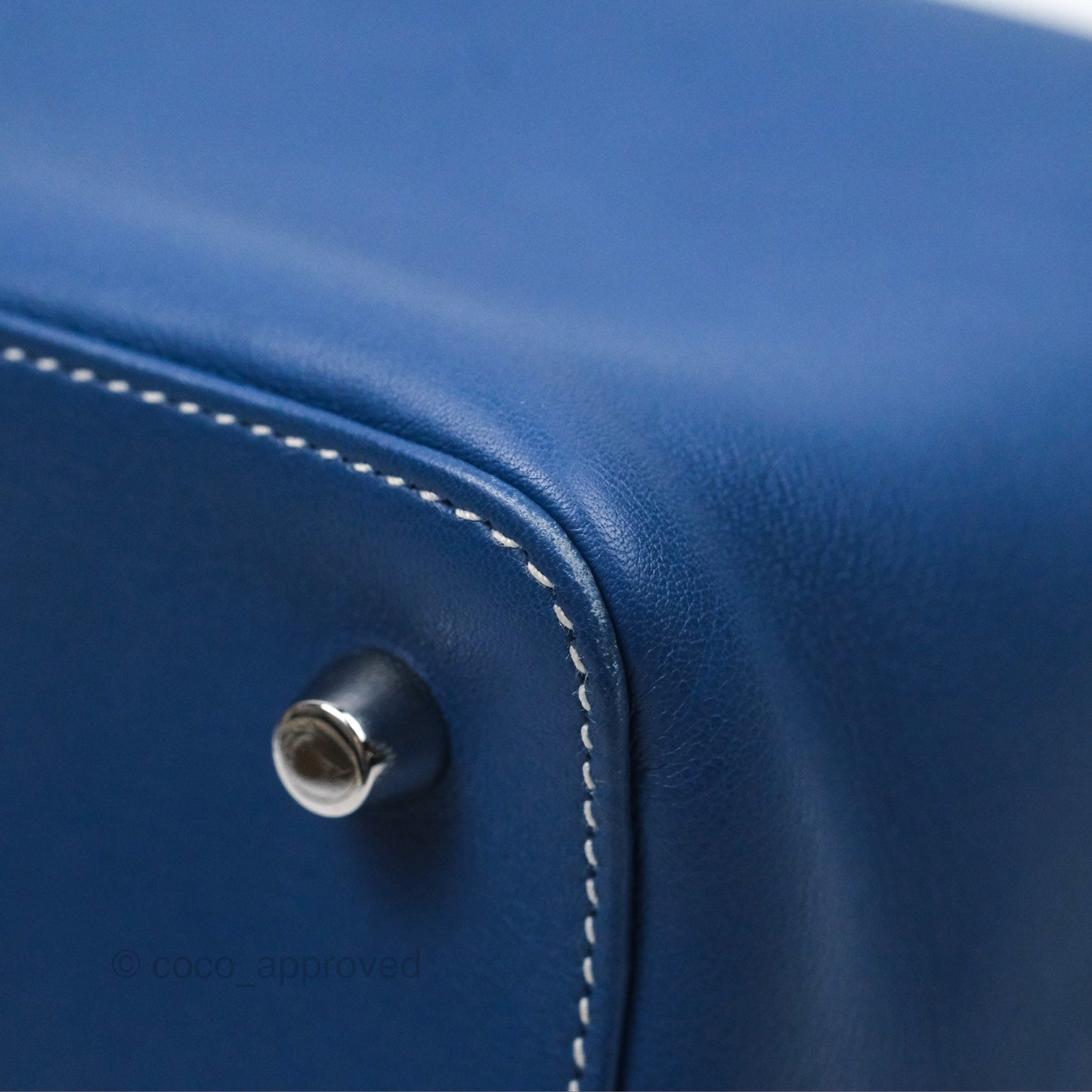 Hermès ToolBox 20 Bleu Agate R2 Swift Palladium Hardware