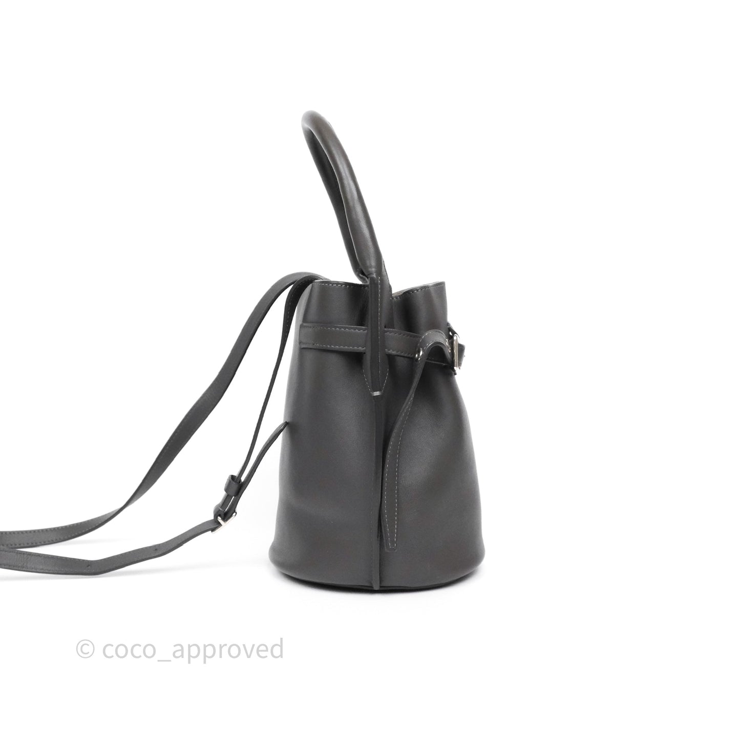 Celine Big Bag Nano Bucket Grey Smooth Calfskin