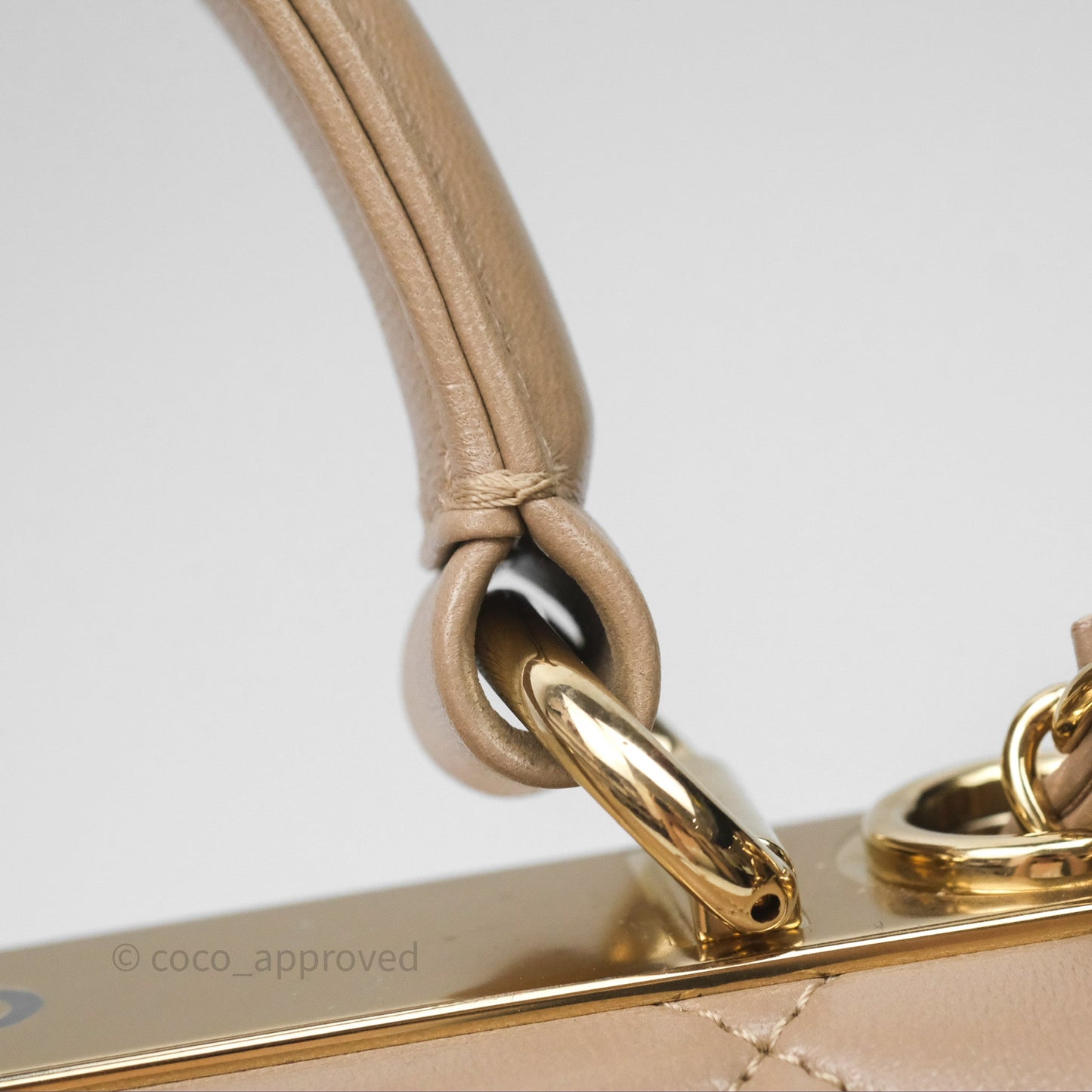 Chanel Small Trendy CC Beige Lambskin Gold Hardware