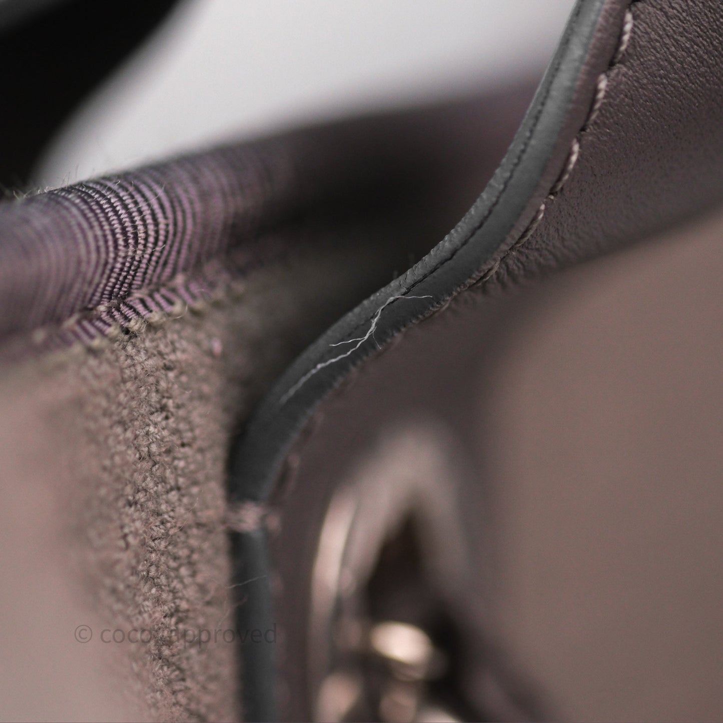 Chanel Canvas Deauville Large Tote Taupe Silver Hardware