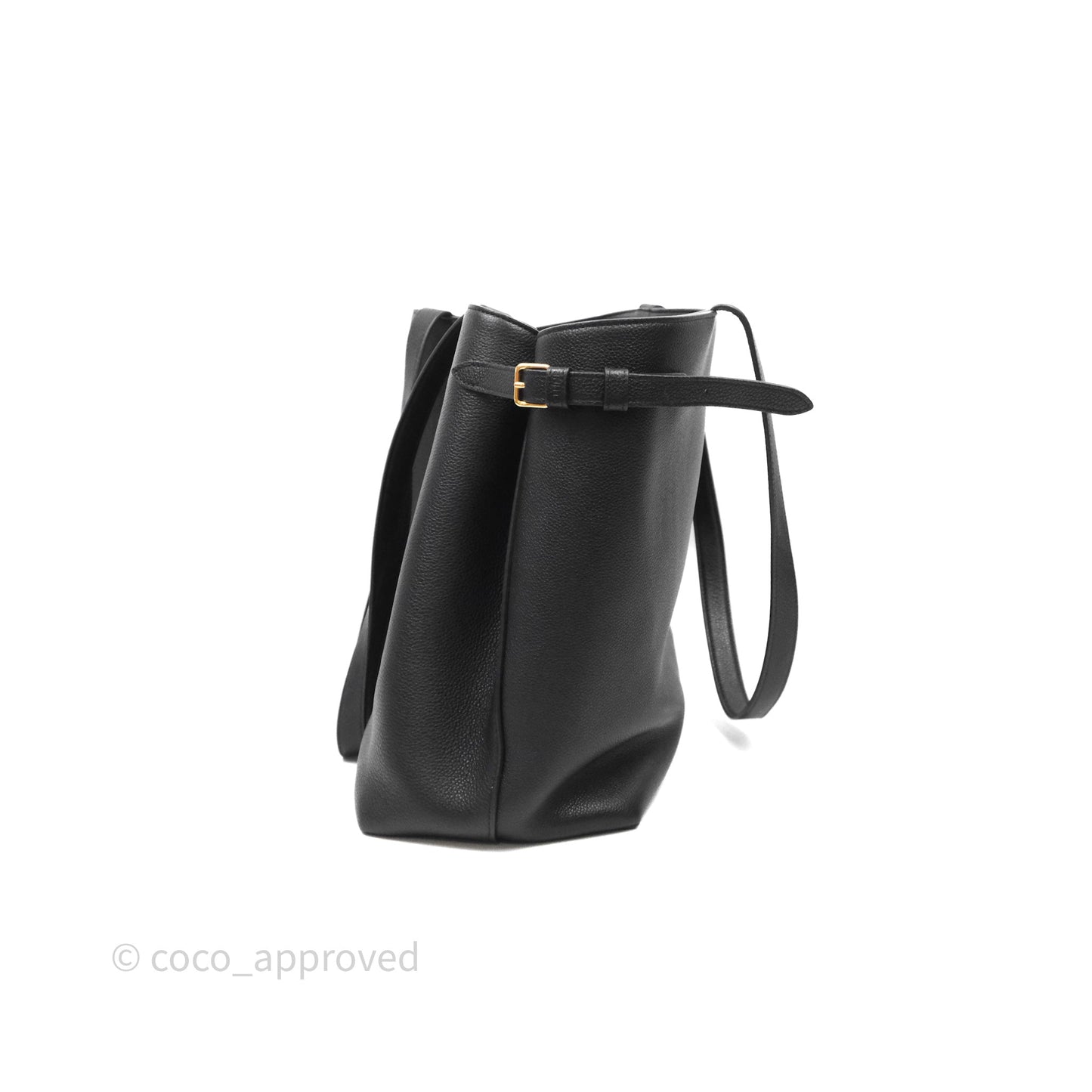 Celine Medium Cabas Anaïs Cuir Triomphe in Grained Calfskin Black