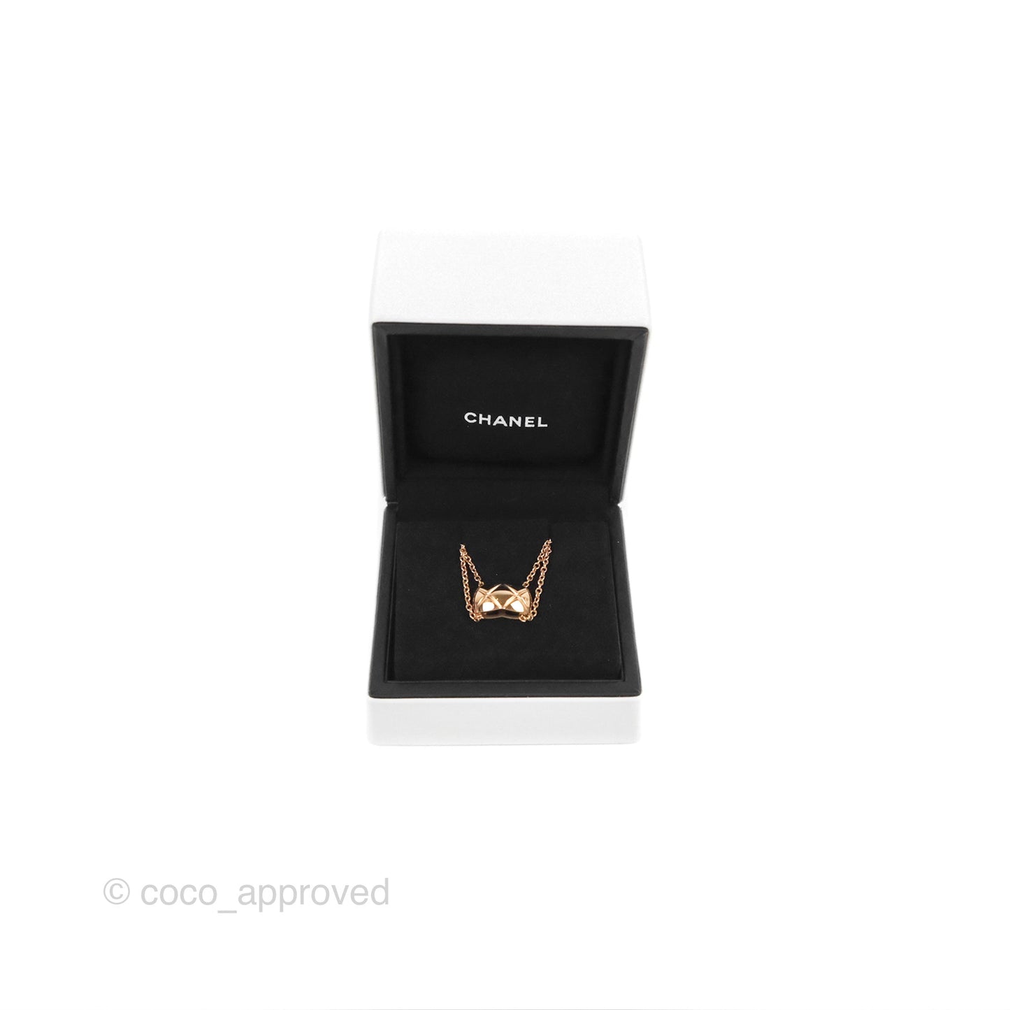 Chanel Coco Crush Necklace Beige Gold