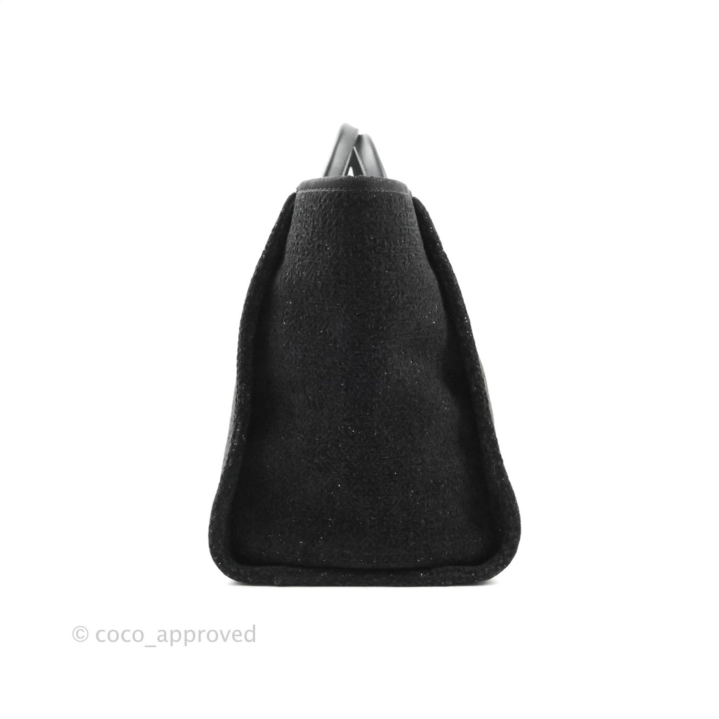 Chanel Large Deauville Black Glitter Lurex