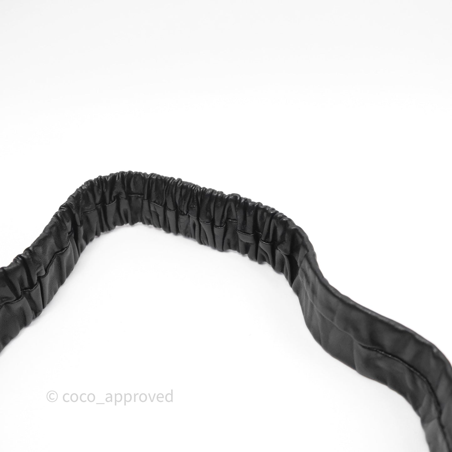 Chanel Square CC Belt Black Gold Hardware Size 75 23C
