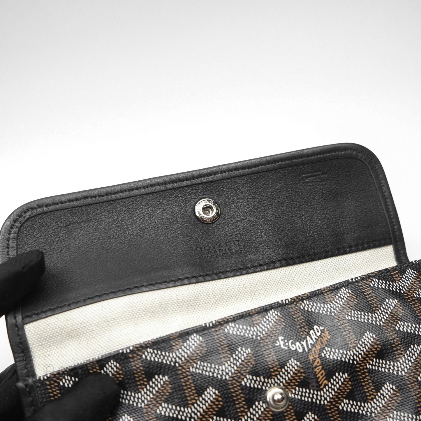 Goyard Saint Louis Black Goyardine Canvas PM⁣⁣⁣⁣⁣⁣⁣⁣⁣⁣⁣⁣⁣⁣⁣⁣