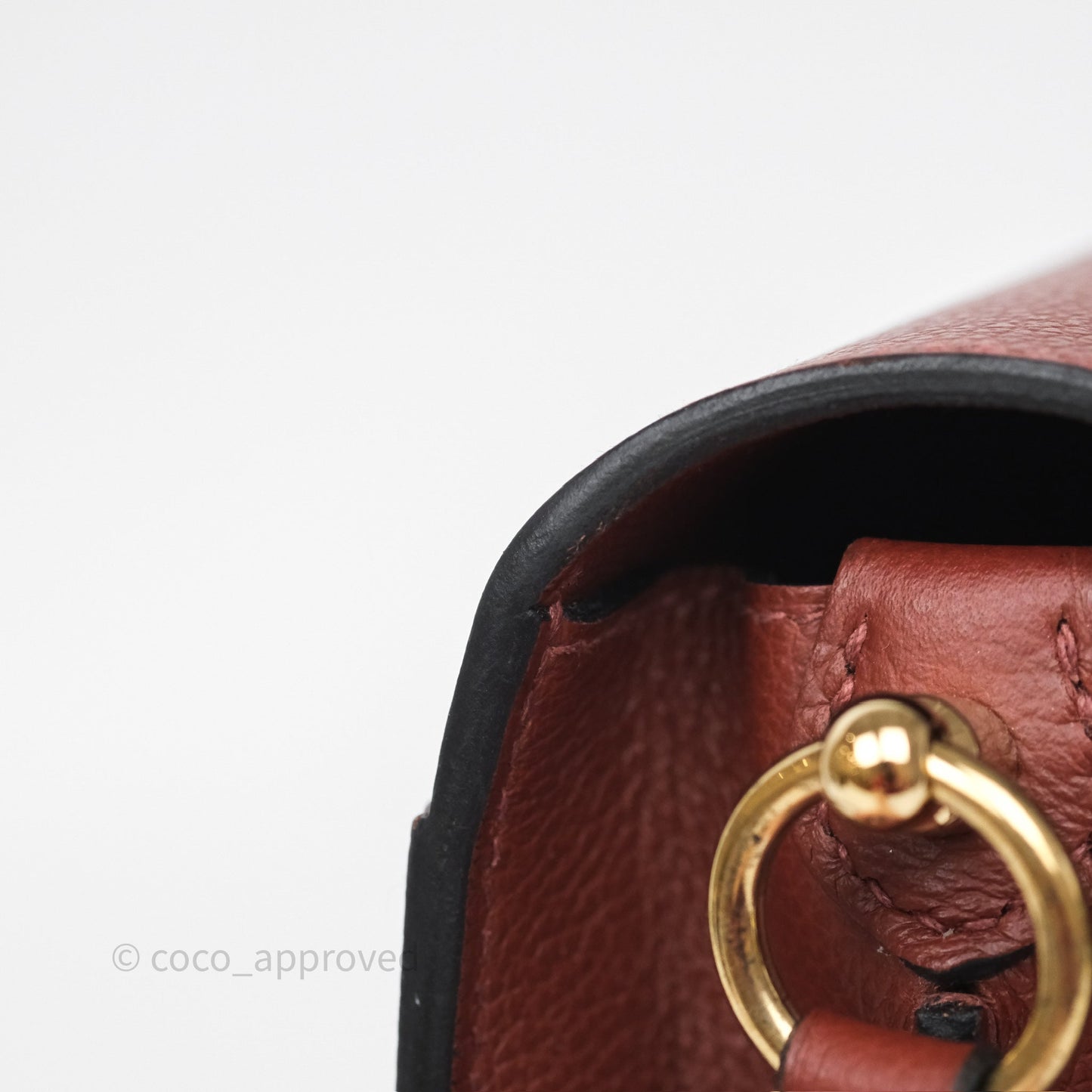 Hermès Mini Roulis Rouge H 55 Evercolor Gold Hardware