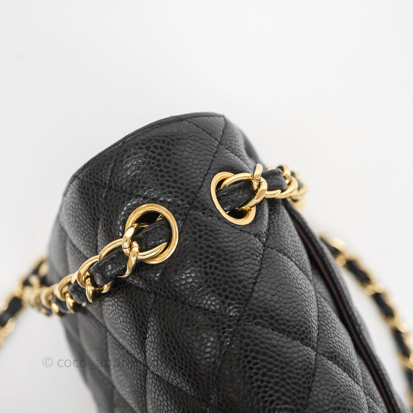 Chanel Jumbo Double Flap Black Caviar Gold Hardware⁣⁣