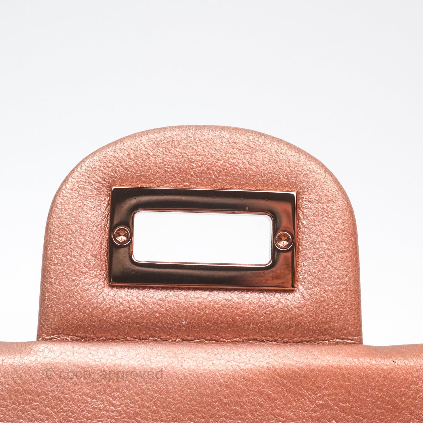 Chanel Mini Reissue 224 Copper Metallic Calfskin Rose Gold